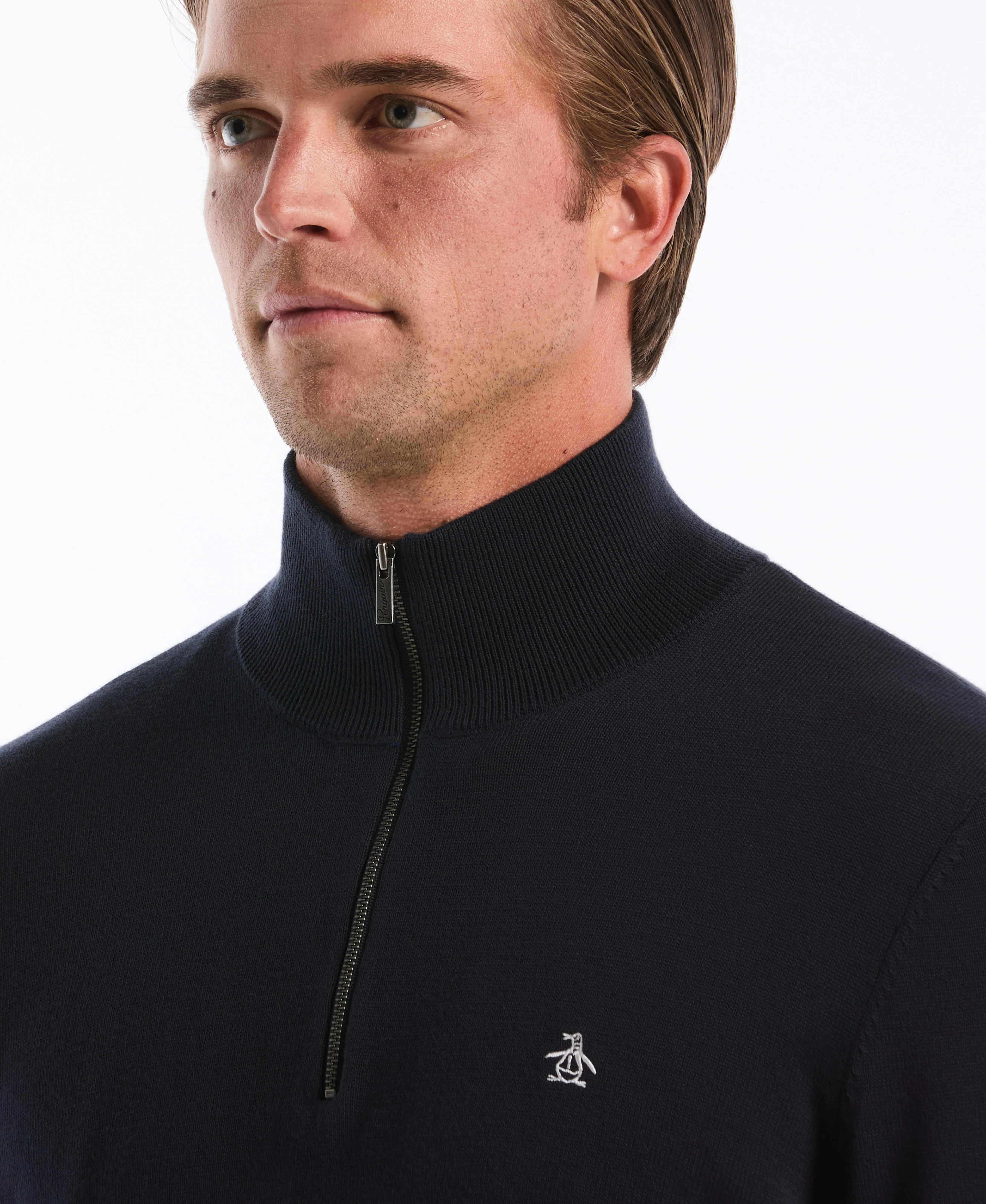 Quarter Zip Jersey Sweater - Image 3