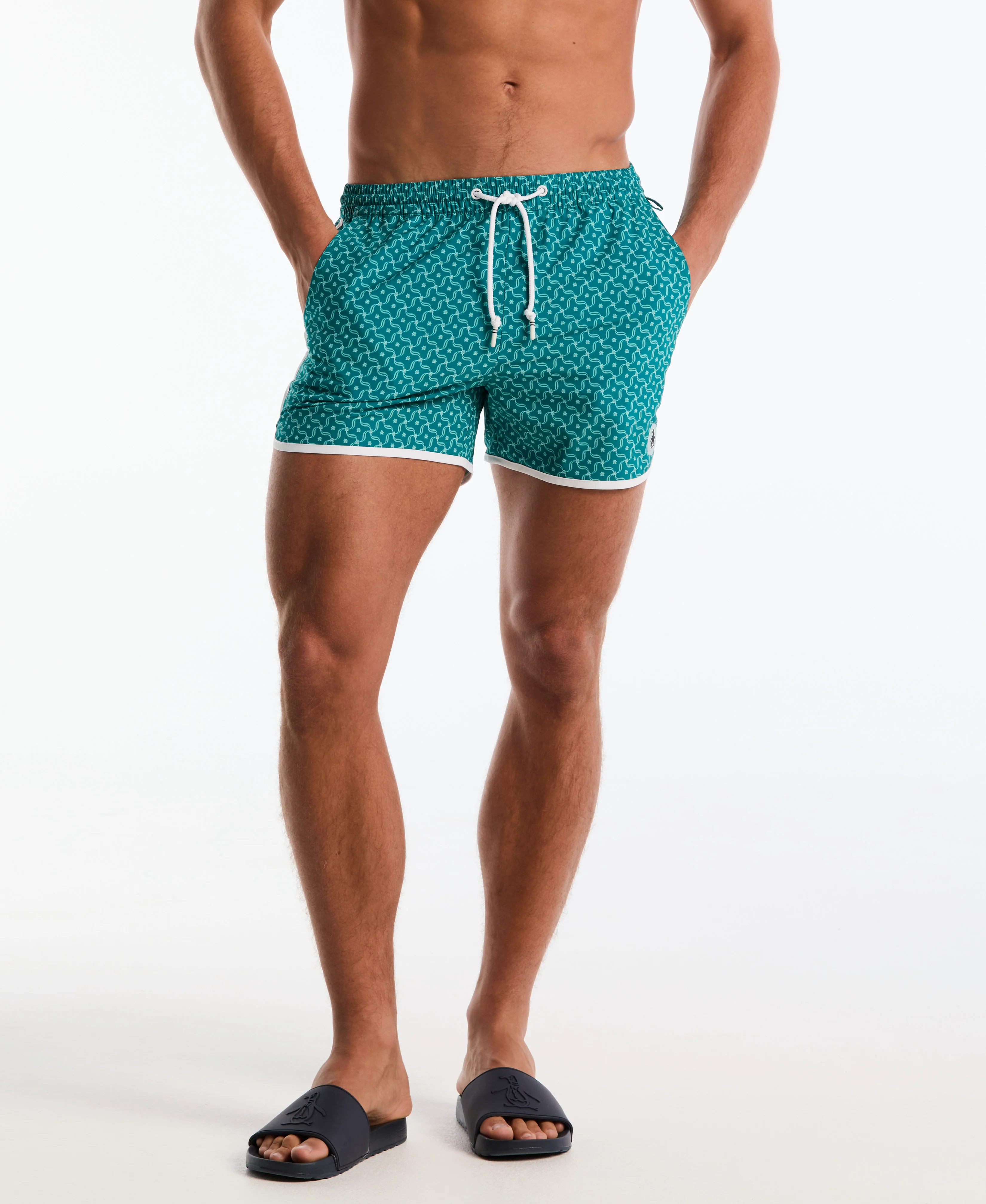 4" Mosaic Print Swim Short - Image 4