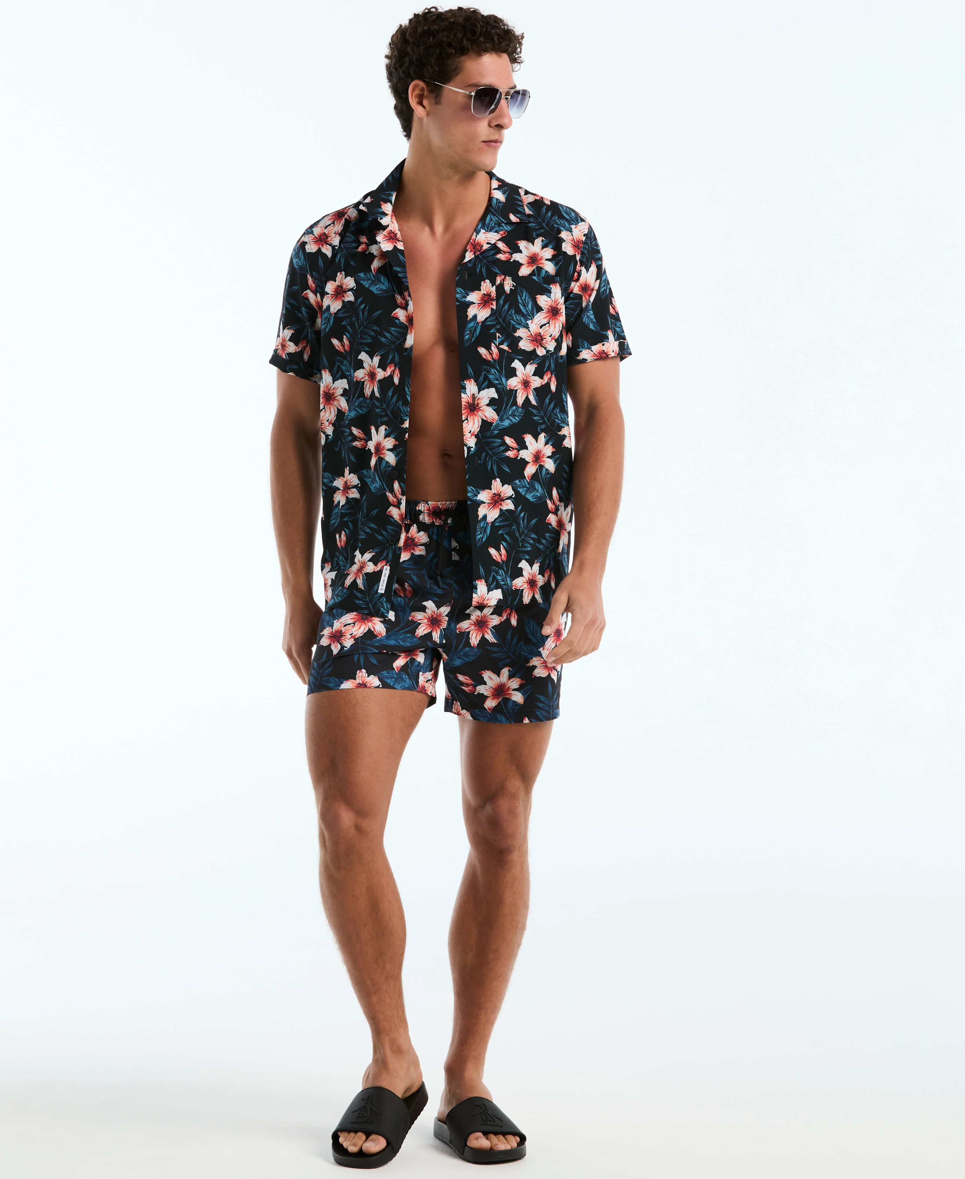 5" All-Over Floral Swim Short - Image 5