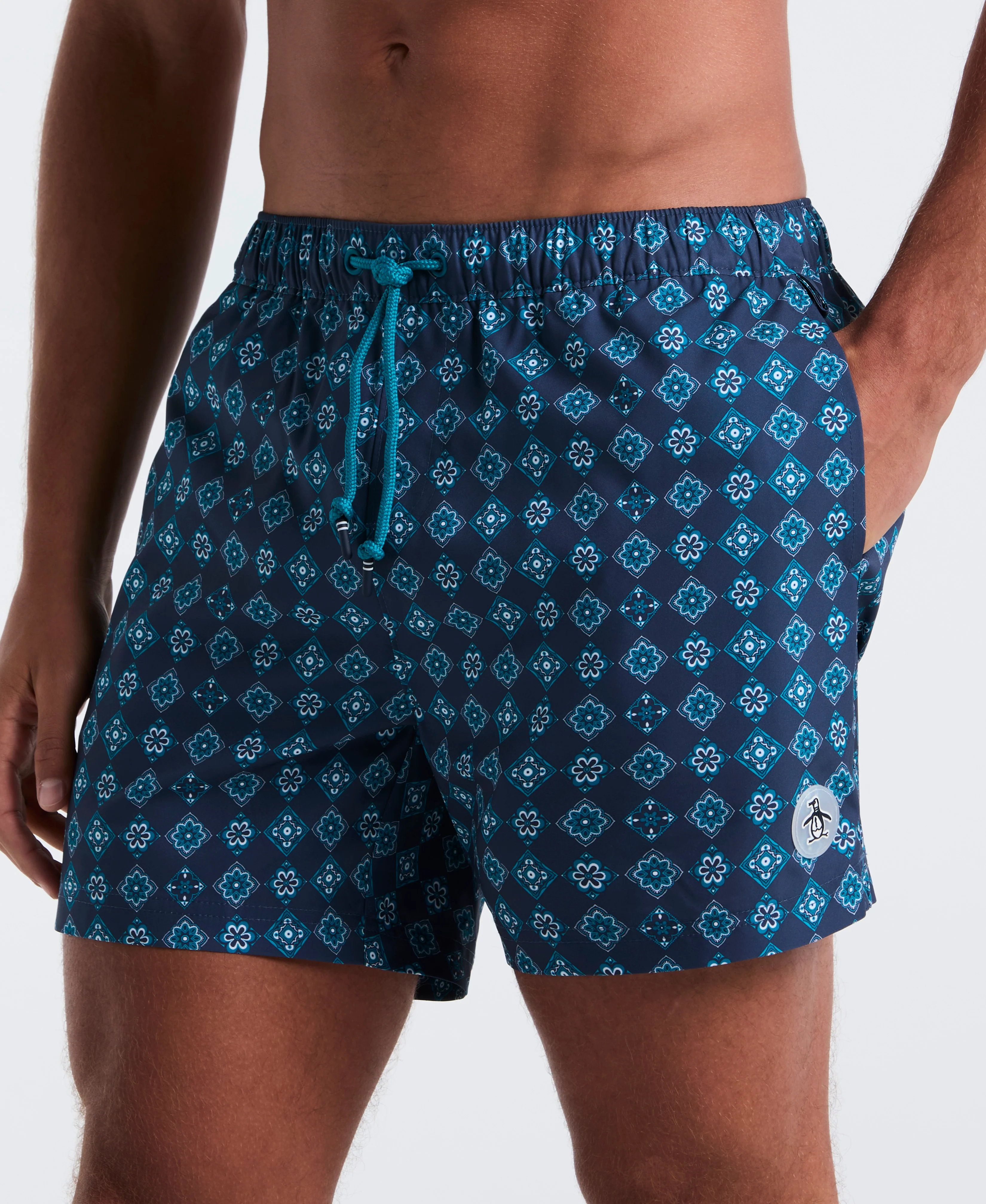 5" All-Over Tiles Swim Short - Image 3