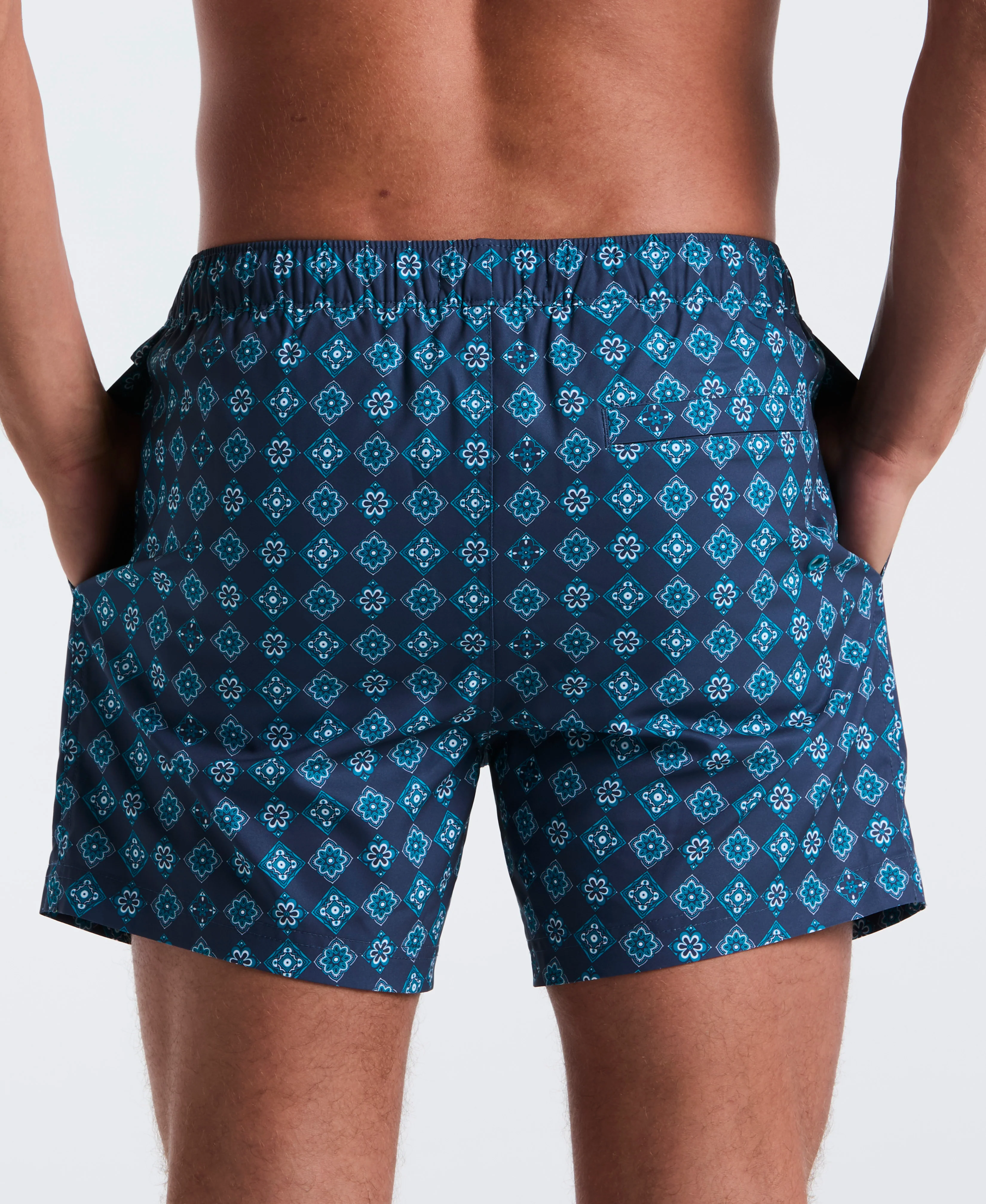 5" All-Over Tiles Swim Short - Image 4