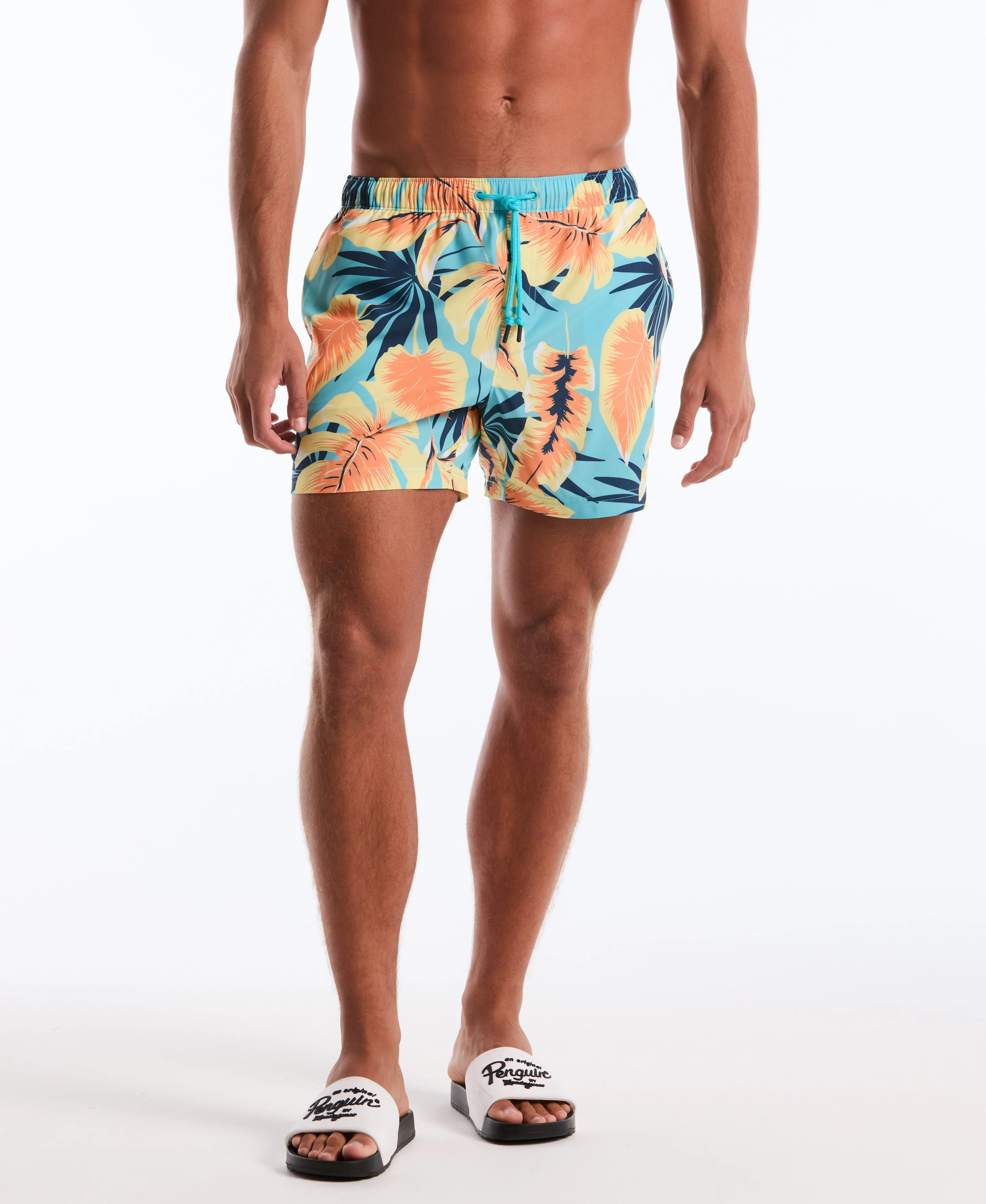 5" All-Over Botanical Swim Short - Image 3