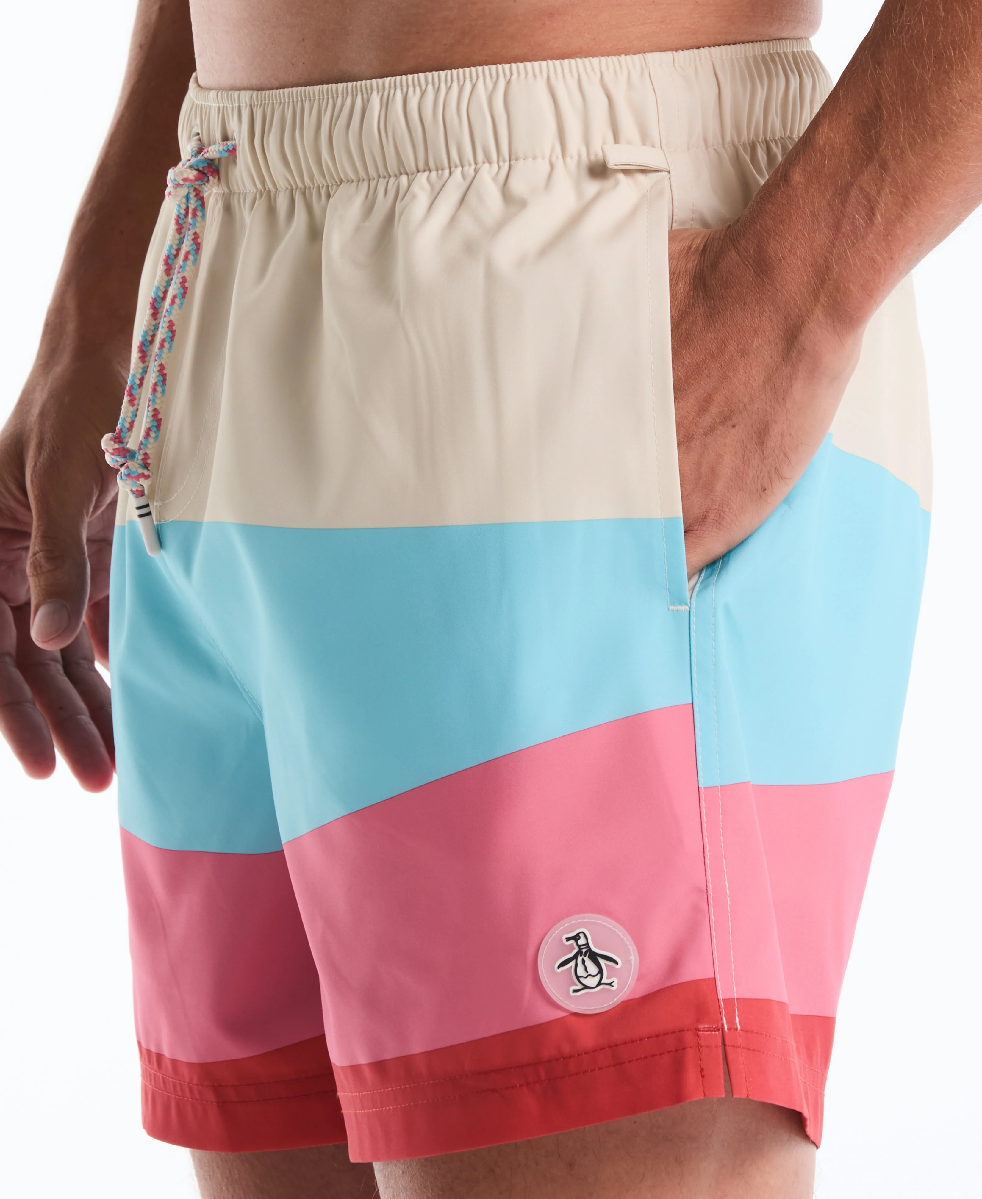 5" Degrade Wave Swim Short - Image 4