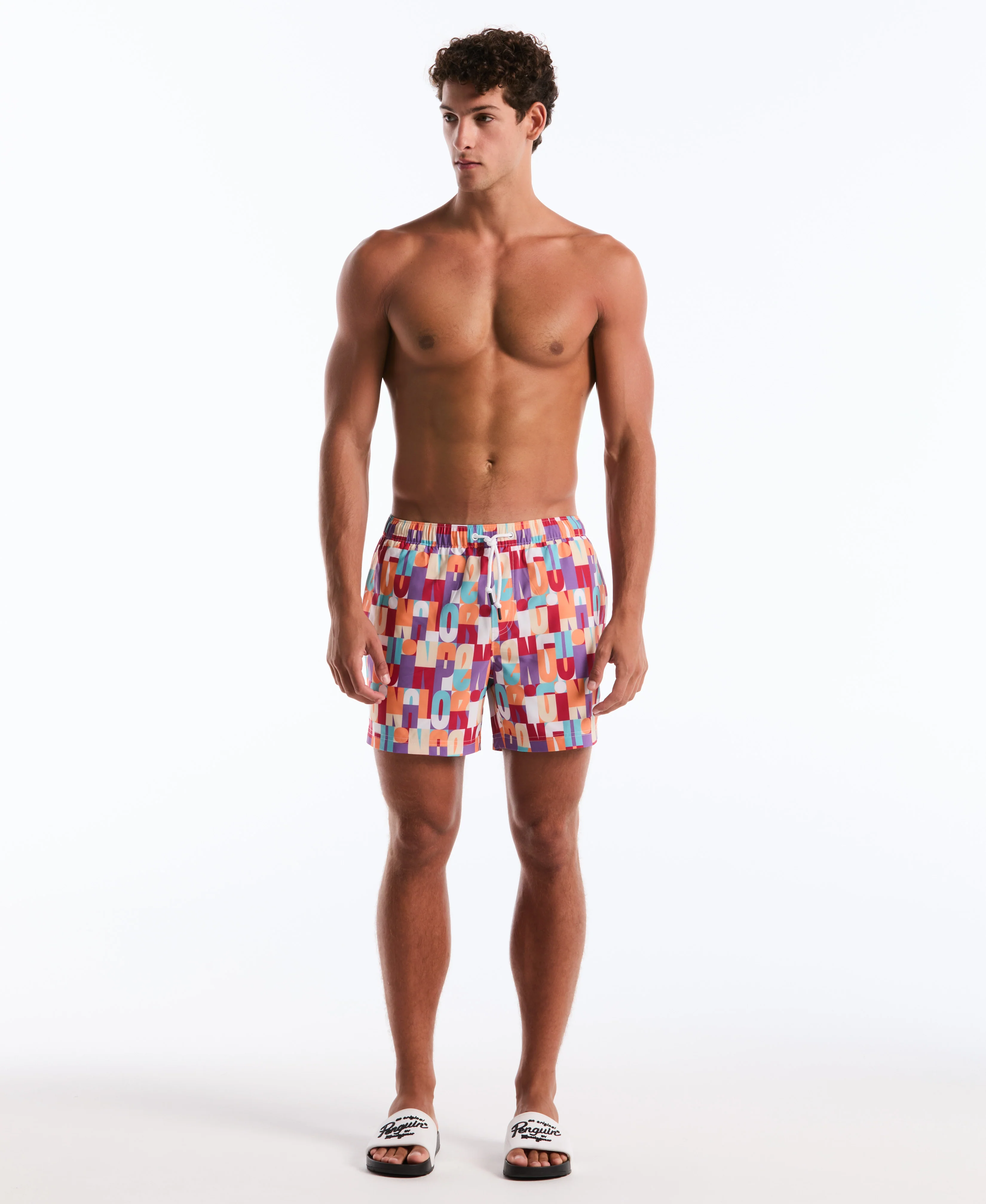 5" Logo Block Swim Short