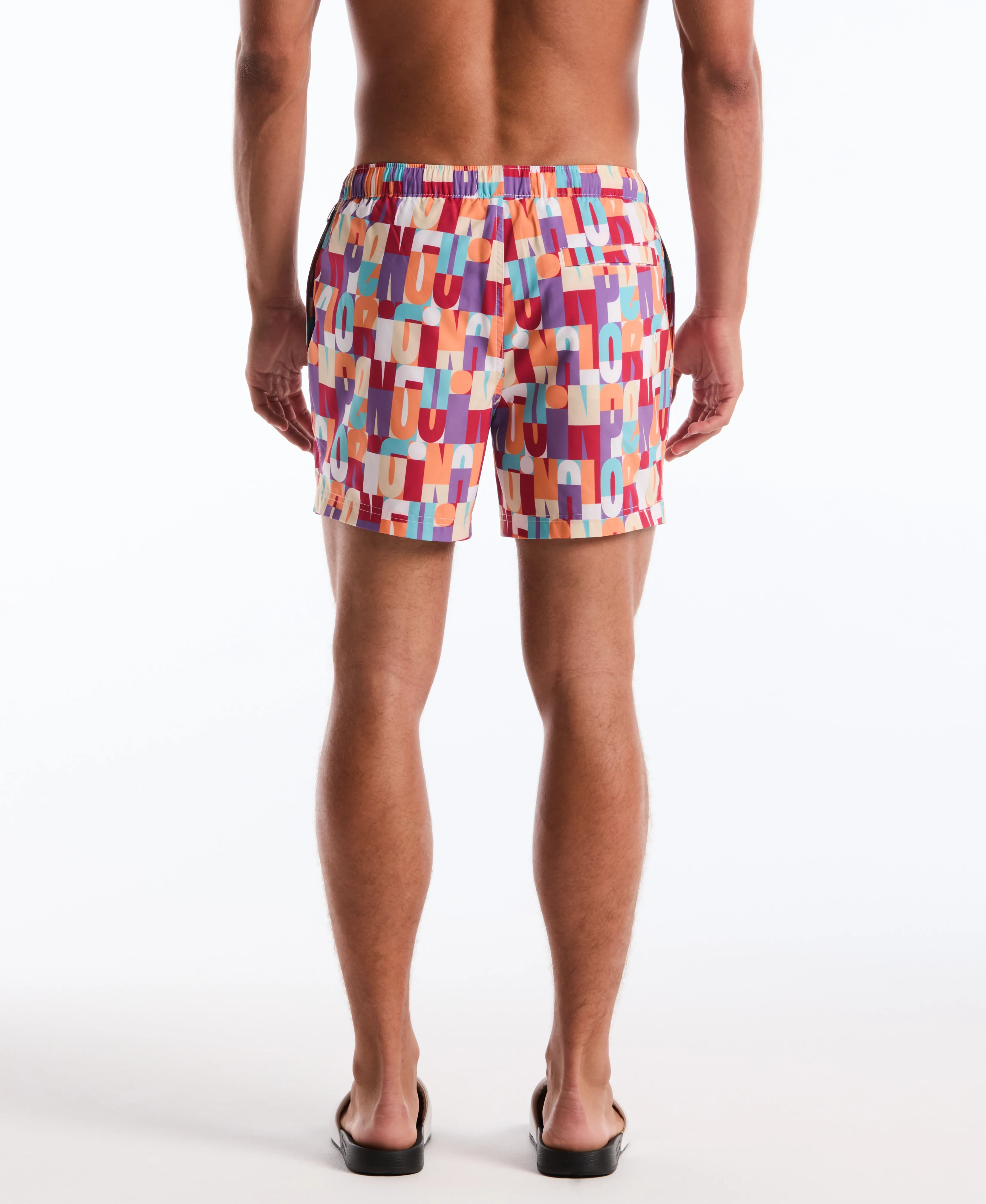 5" Logo Block Swim Short - Image 2