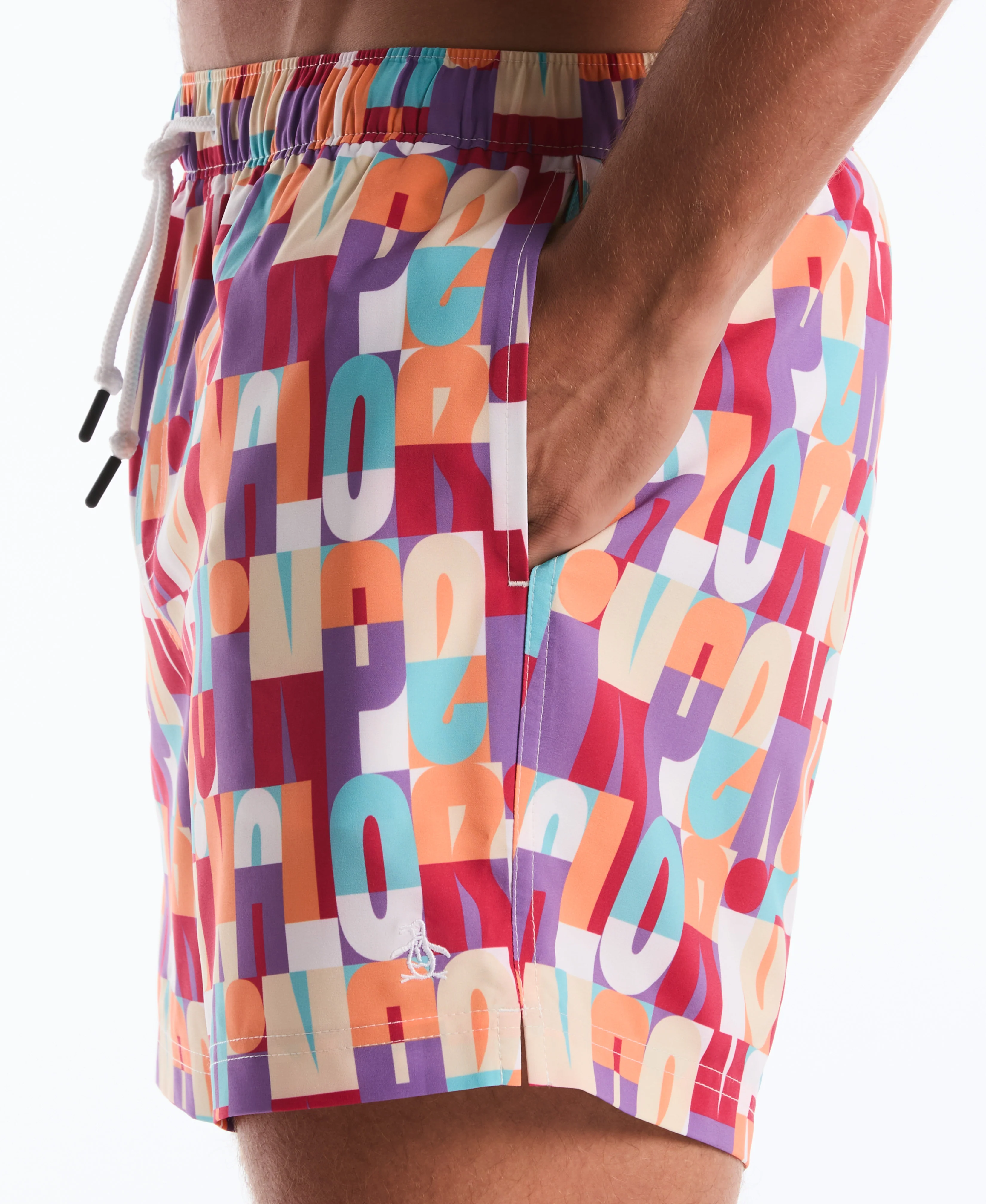 5" Logo Block Swim Short - Image 4