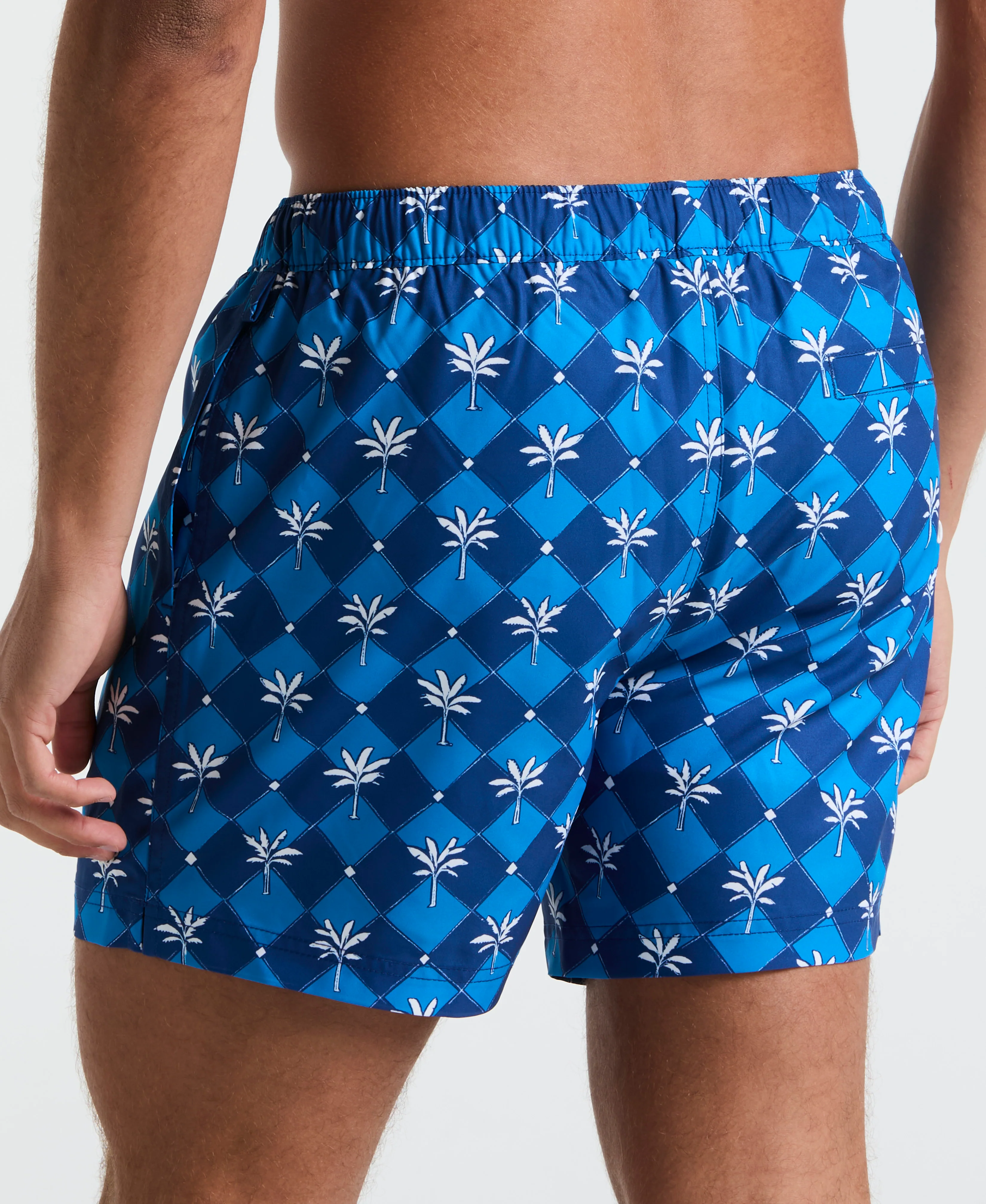 5" Palm Tile Swim Short - Image 4