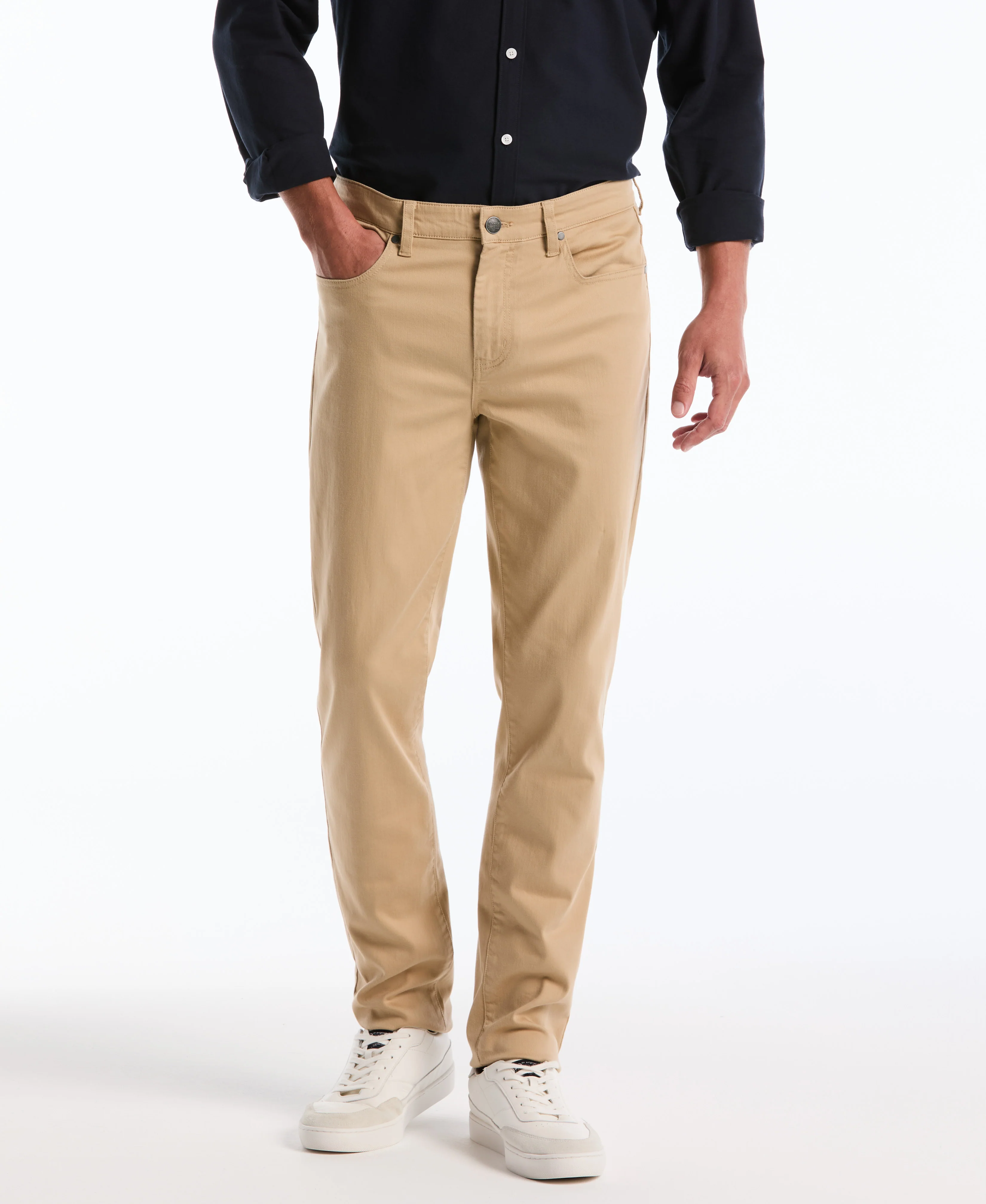 5 Pocket Slim Hemmed Dobbie Pant - Image 4