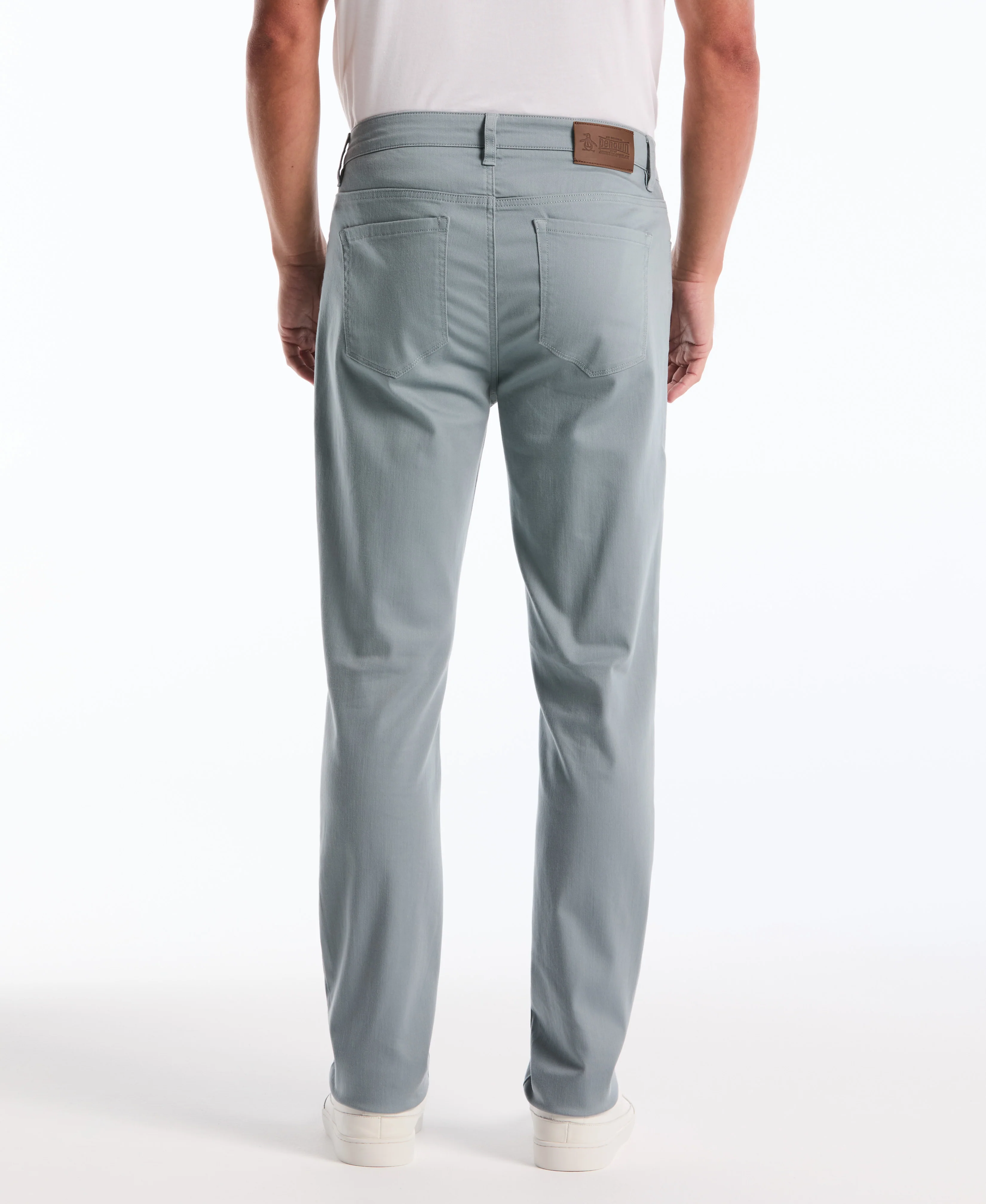 5 Pocket Slim Hemmed Dobbie Pant - Image 6