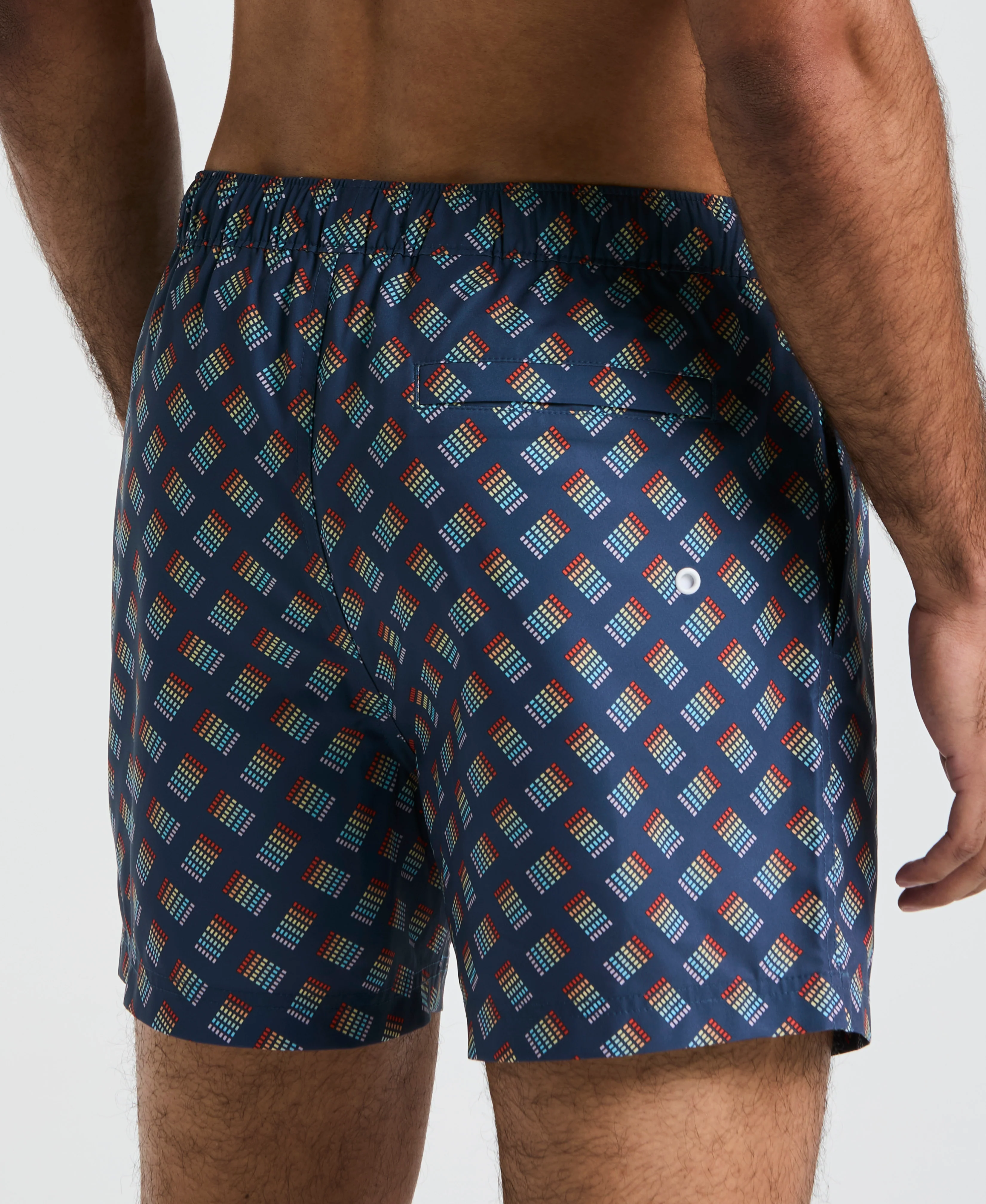 5" Pride All-Over Stripe Swim Short - Image 4