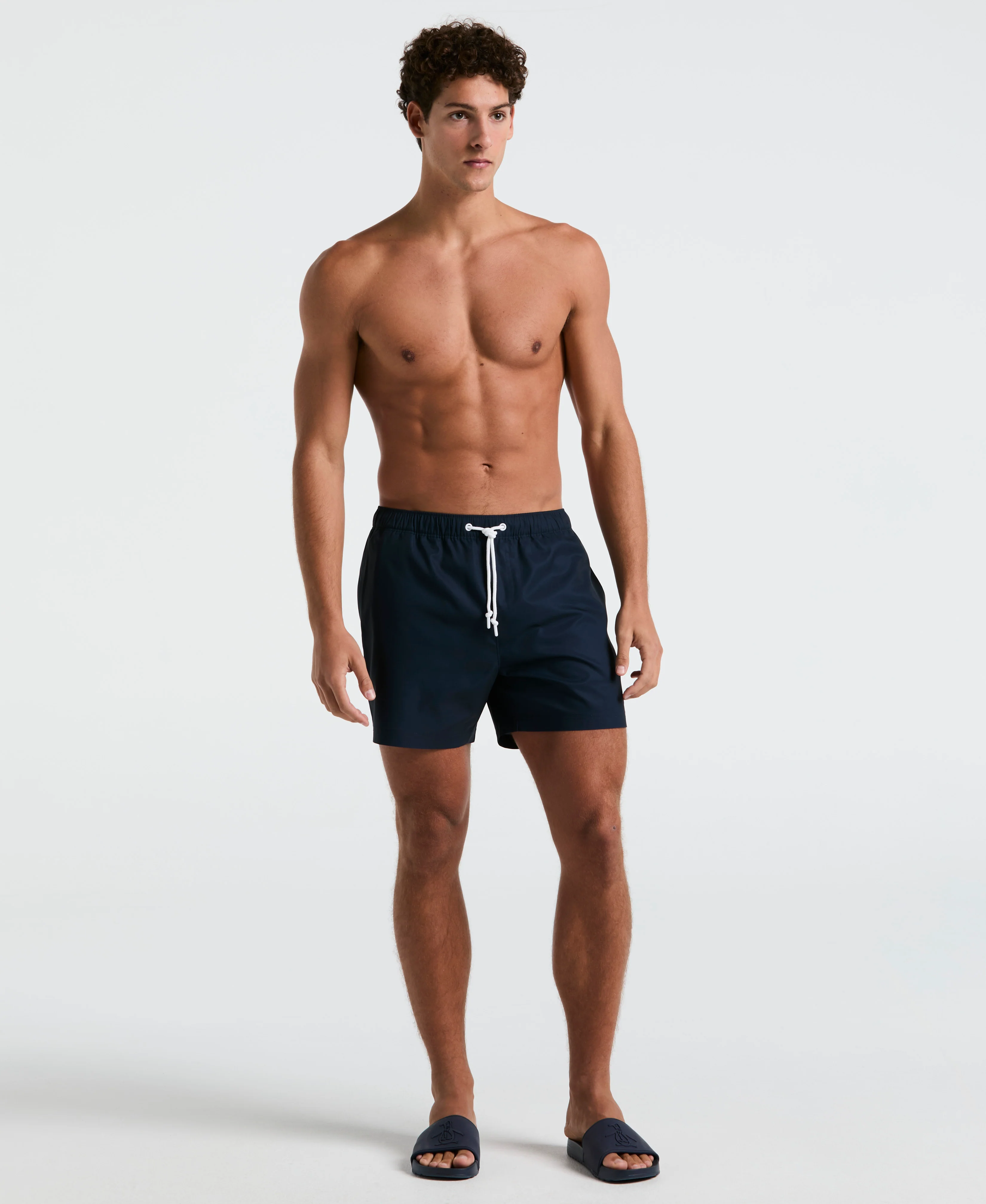 5" Box Solid Swim Short - Image 17