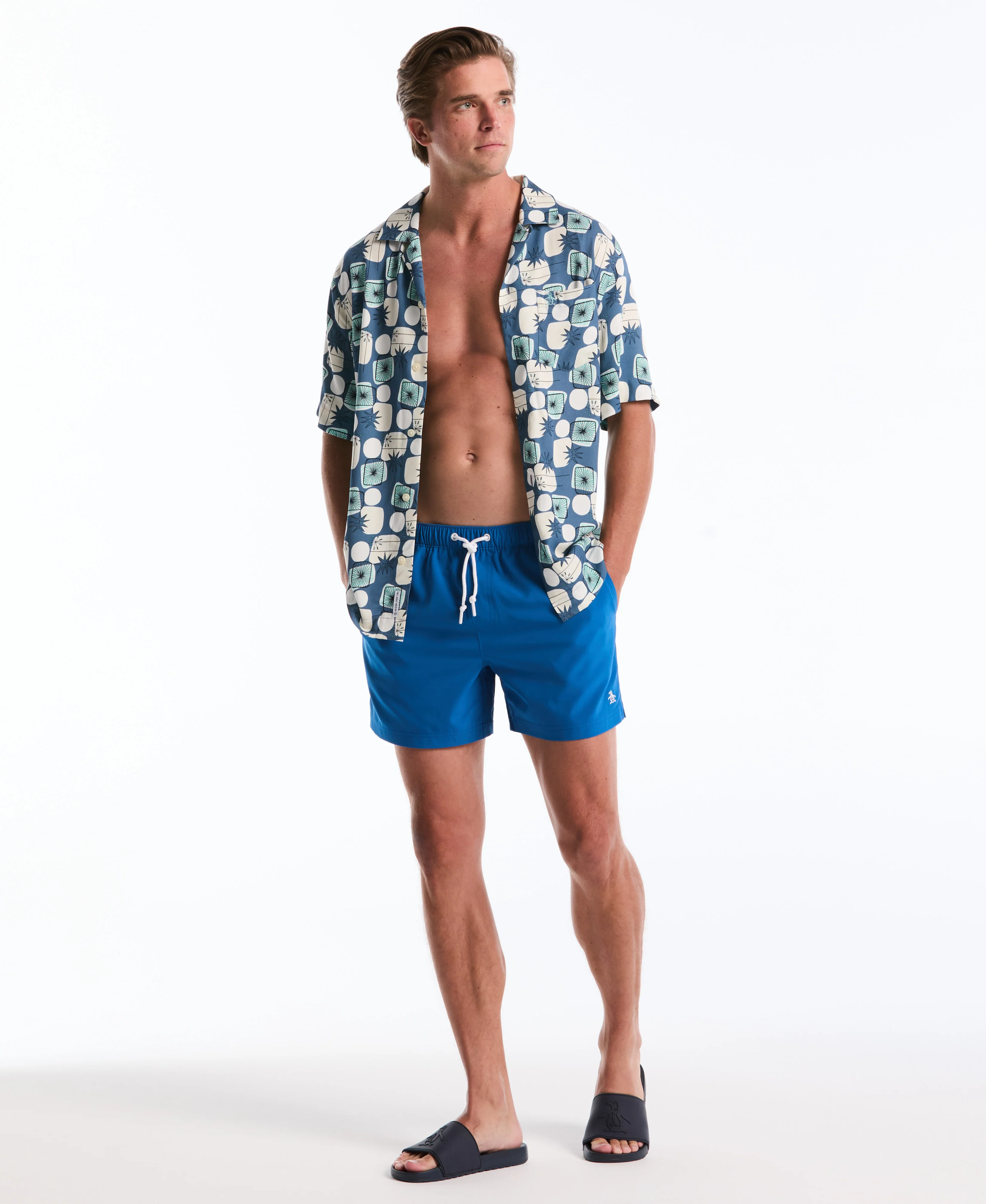 5" Box Solid Swim Short - Image 24