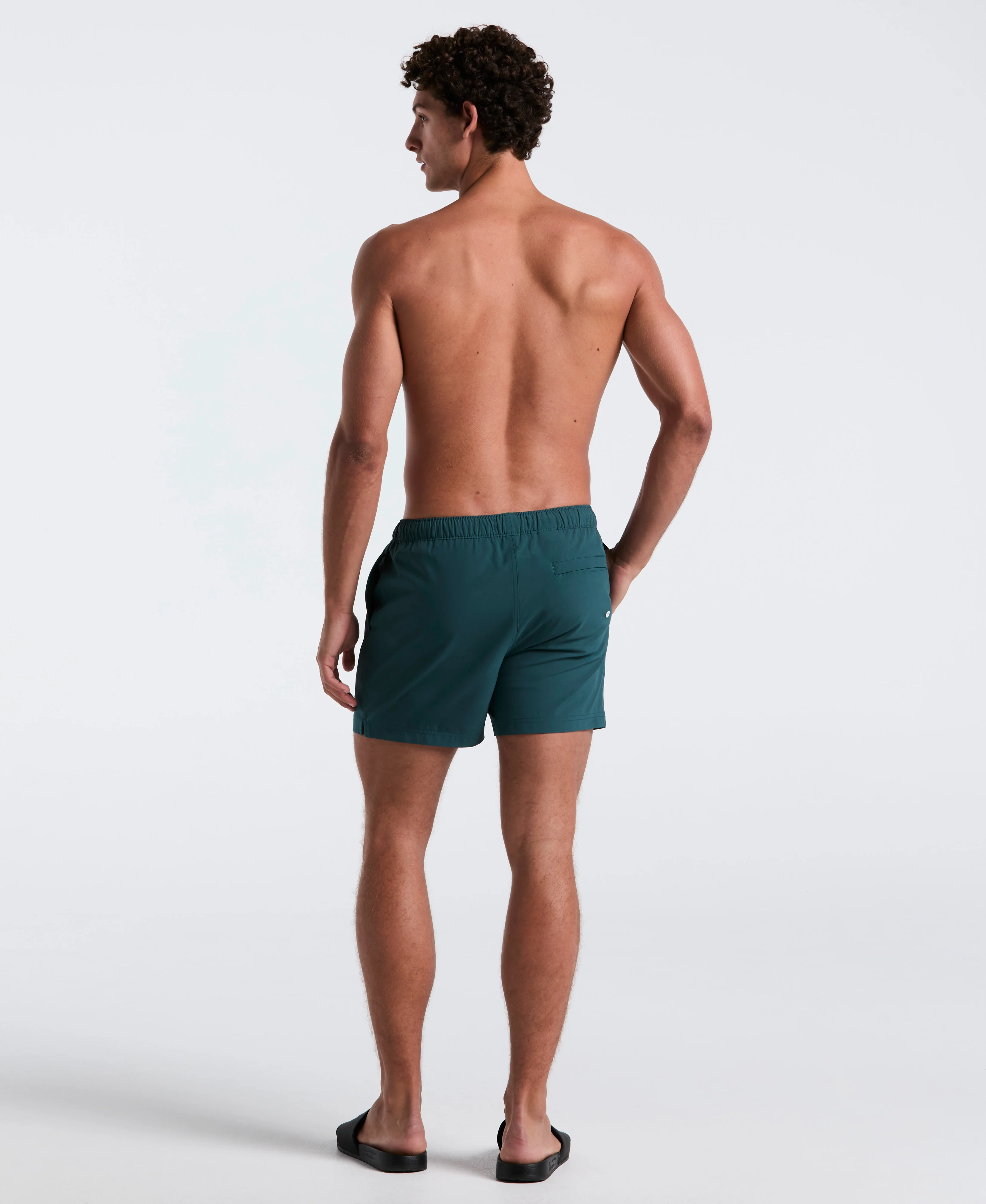 5" Box Solid Swim Short - Image 29