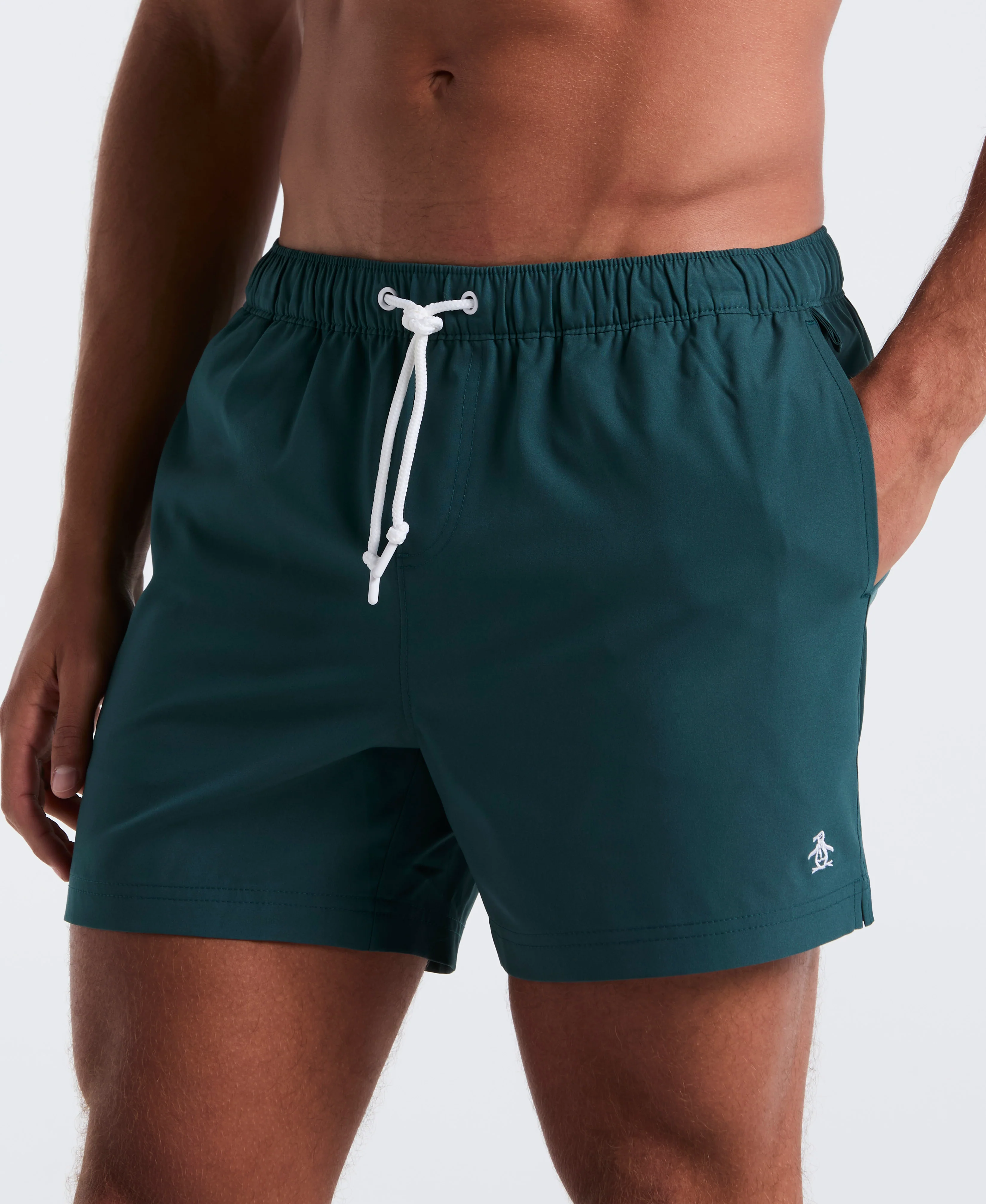 5" Box Solid Swim Short - Image 30