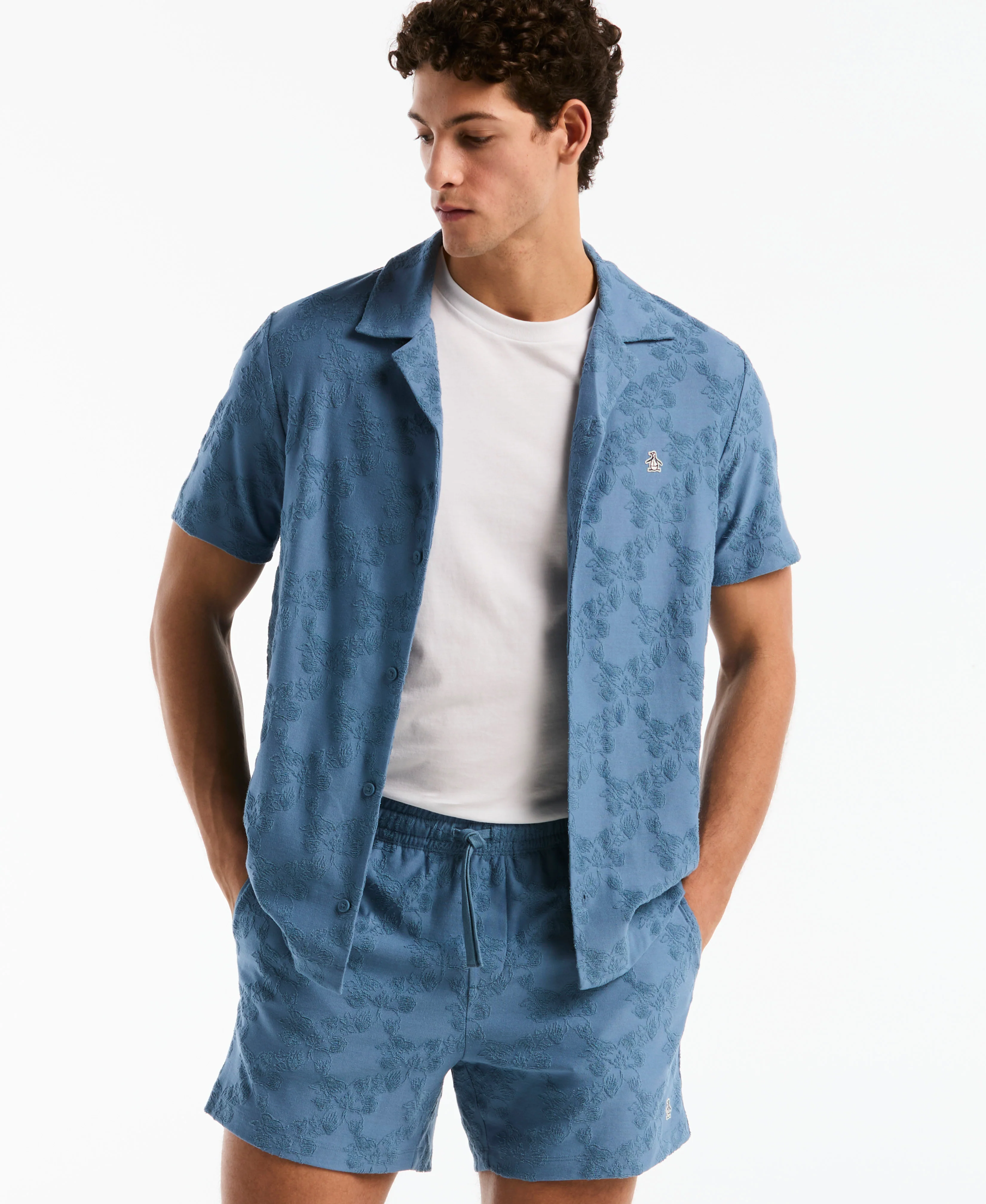 5" Terry Jacquard Hawaiian Short - Image 5