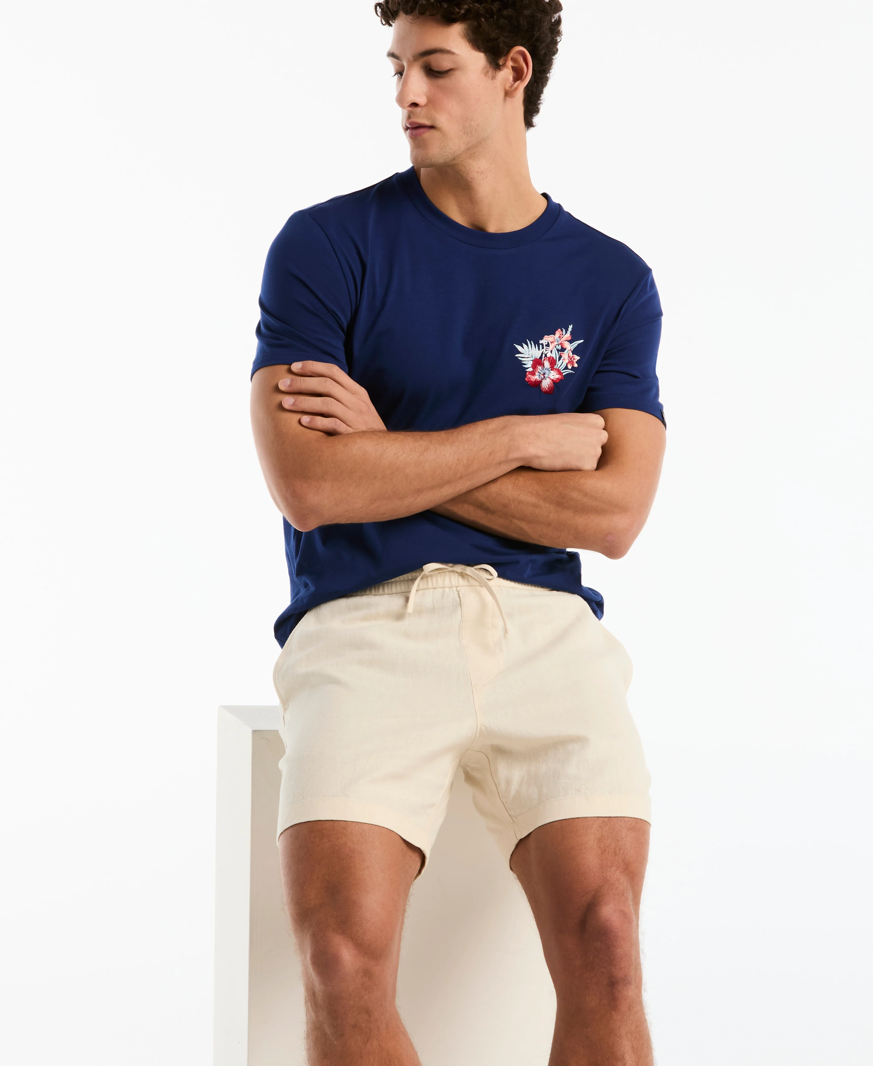 6" Linen Blend Short - Image 5