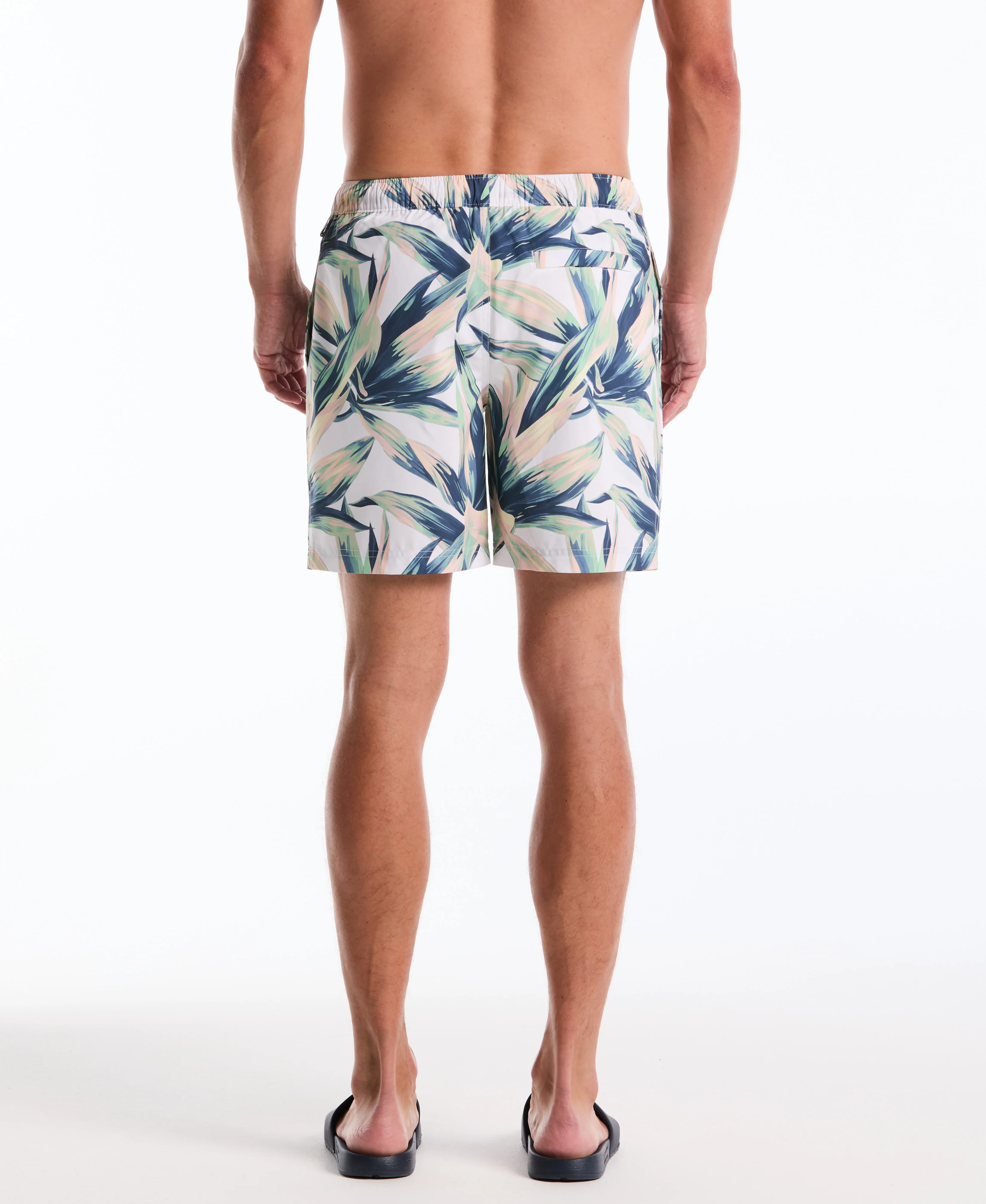7" Succulent Print Swim Short - Image 2