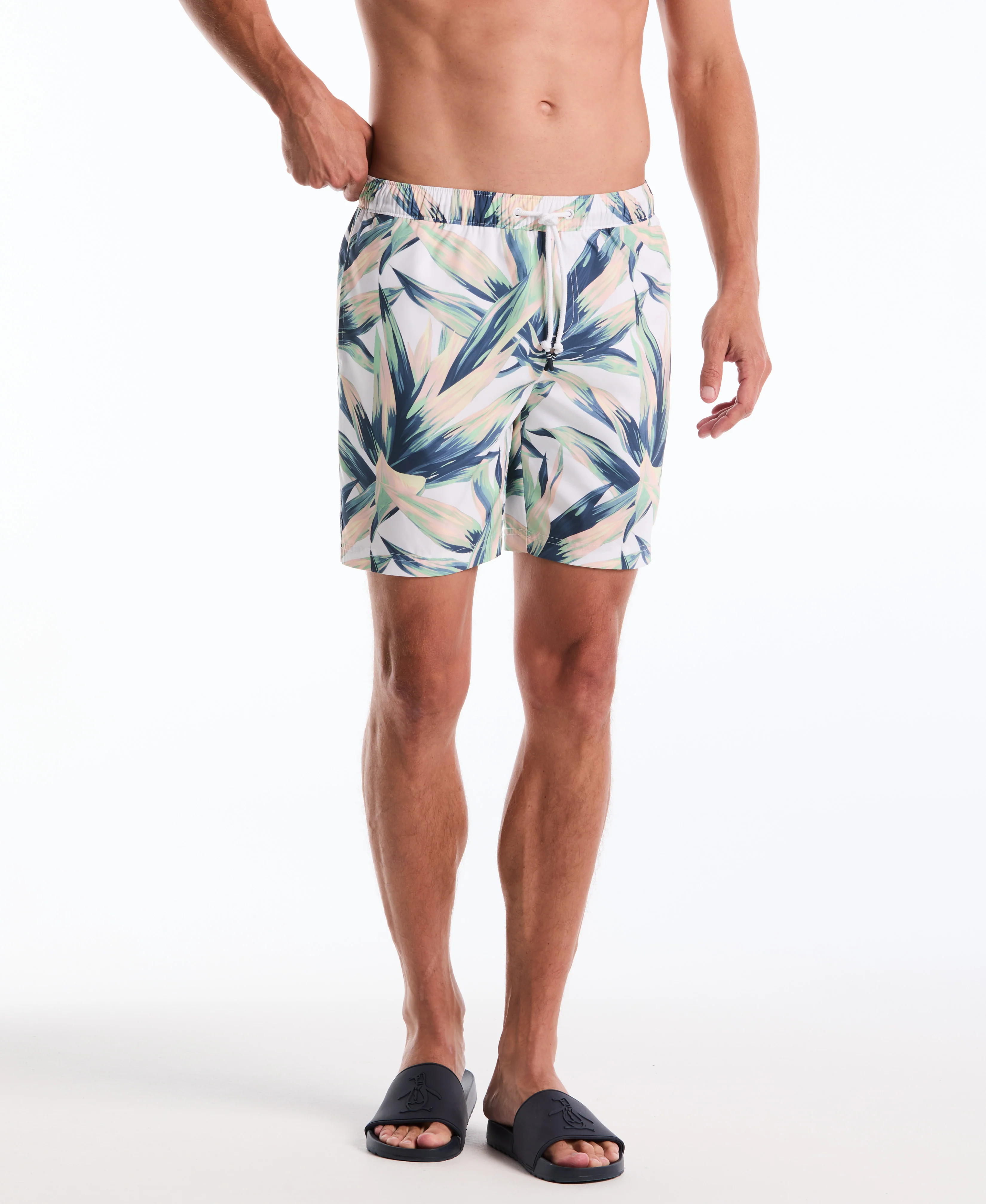 7" Succulent Print Swim Short - Image 3
