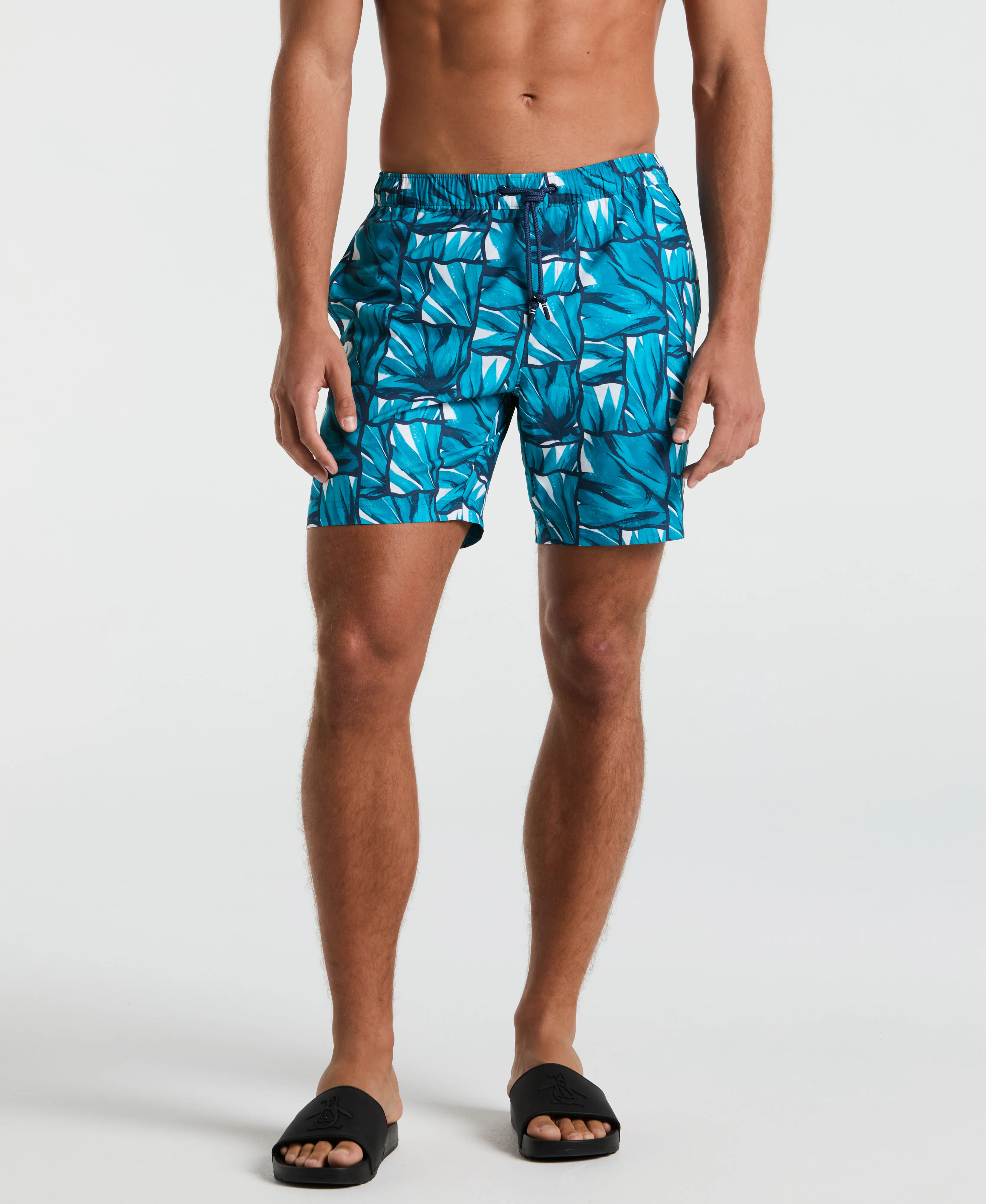 7" Agave Tiles Print Swim Short - Image 3