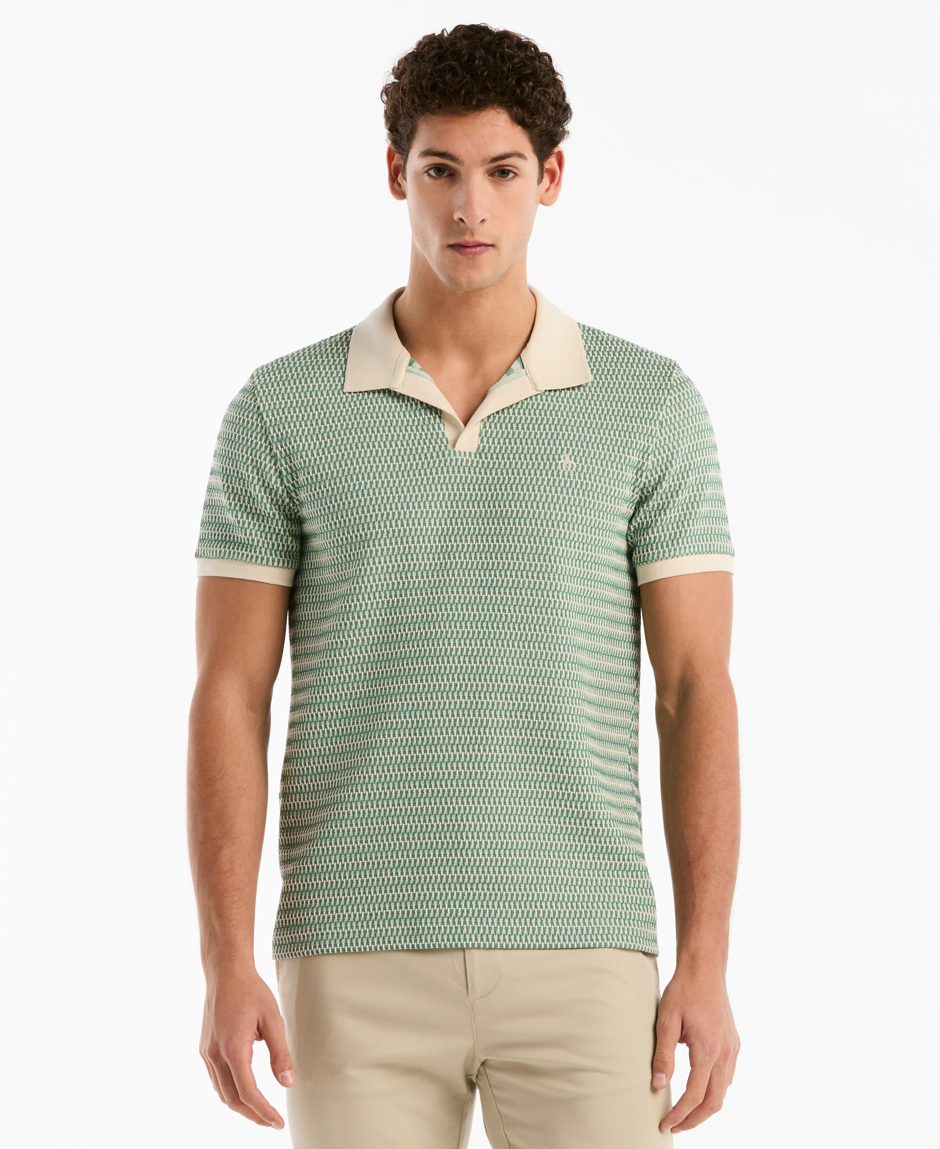 Crochet Stitch Johnny Collar Polo