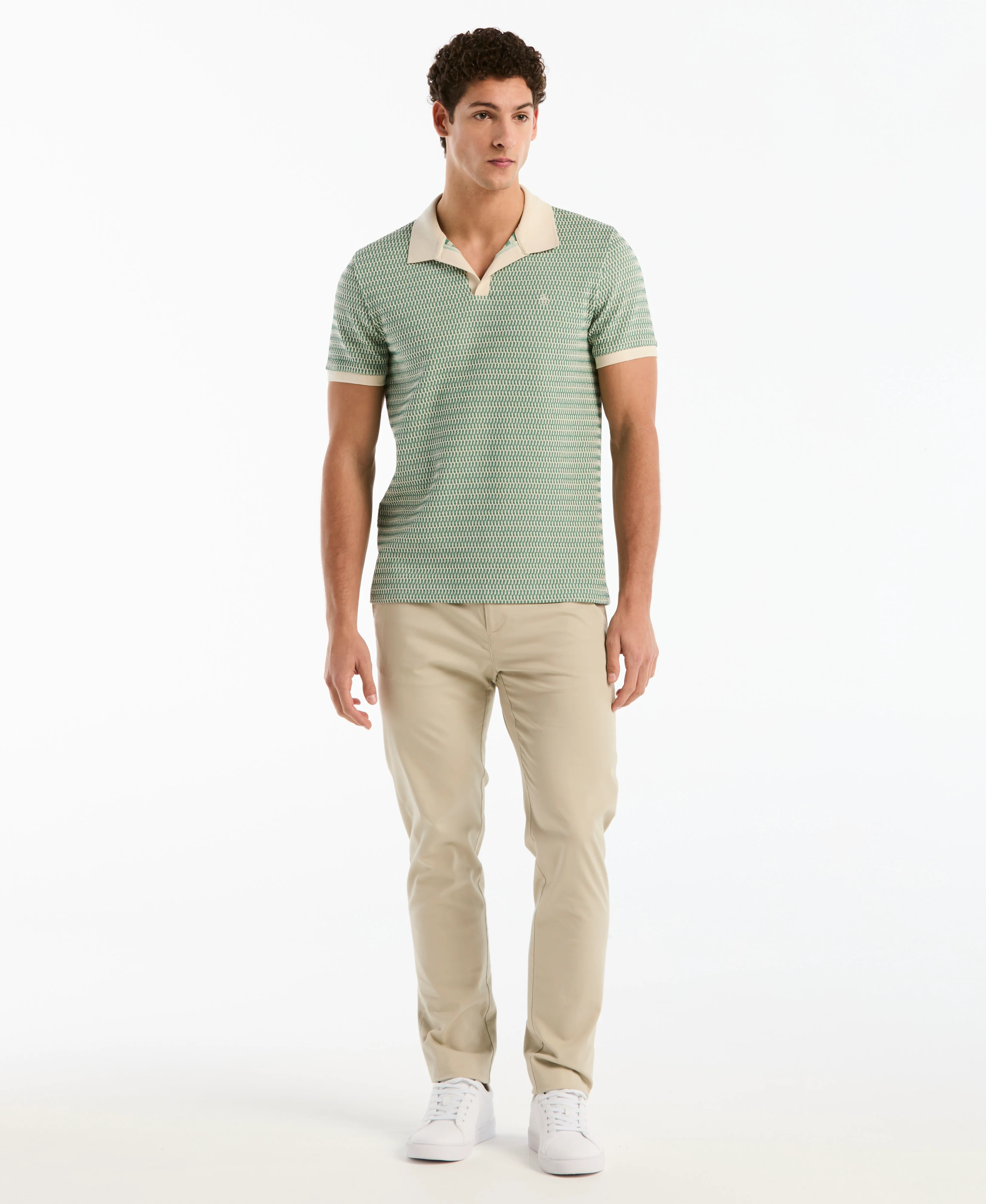 Crochet Stitch Johnny Collar Polo - Image 4
