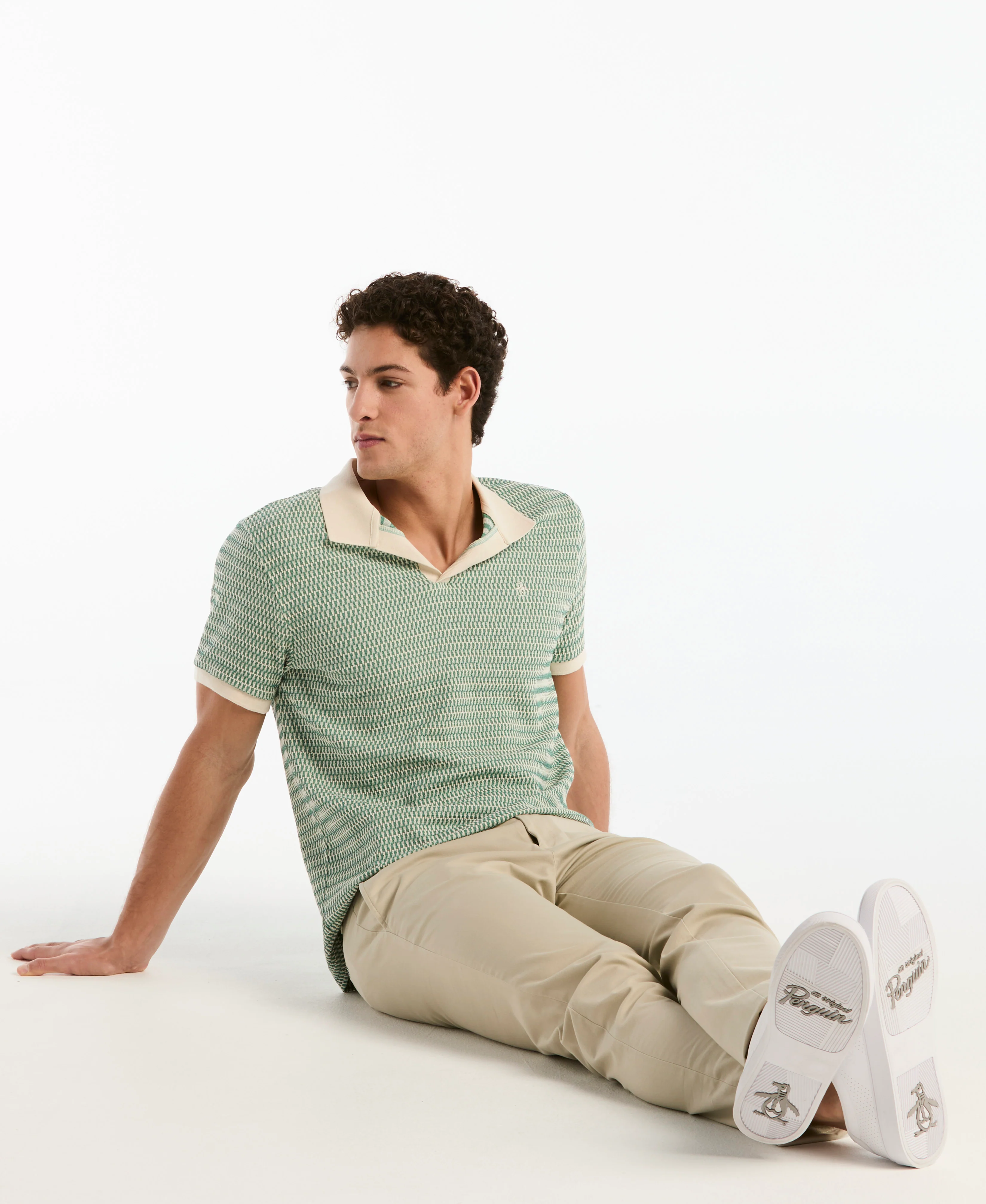 Crochet Stitch Johnny Collar Polo - Image 5