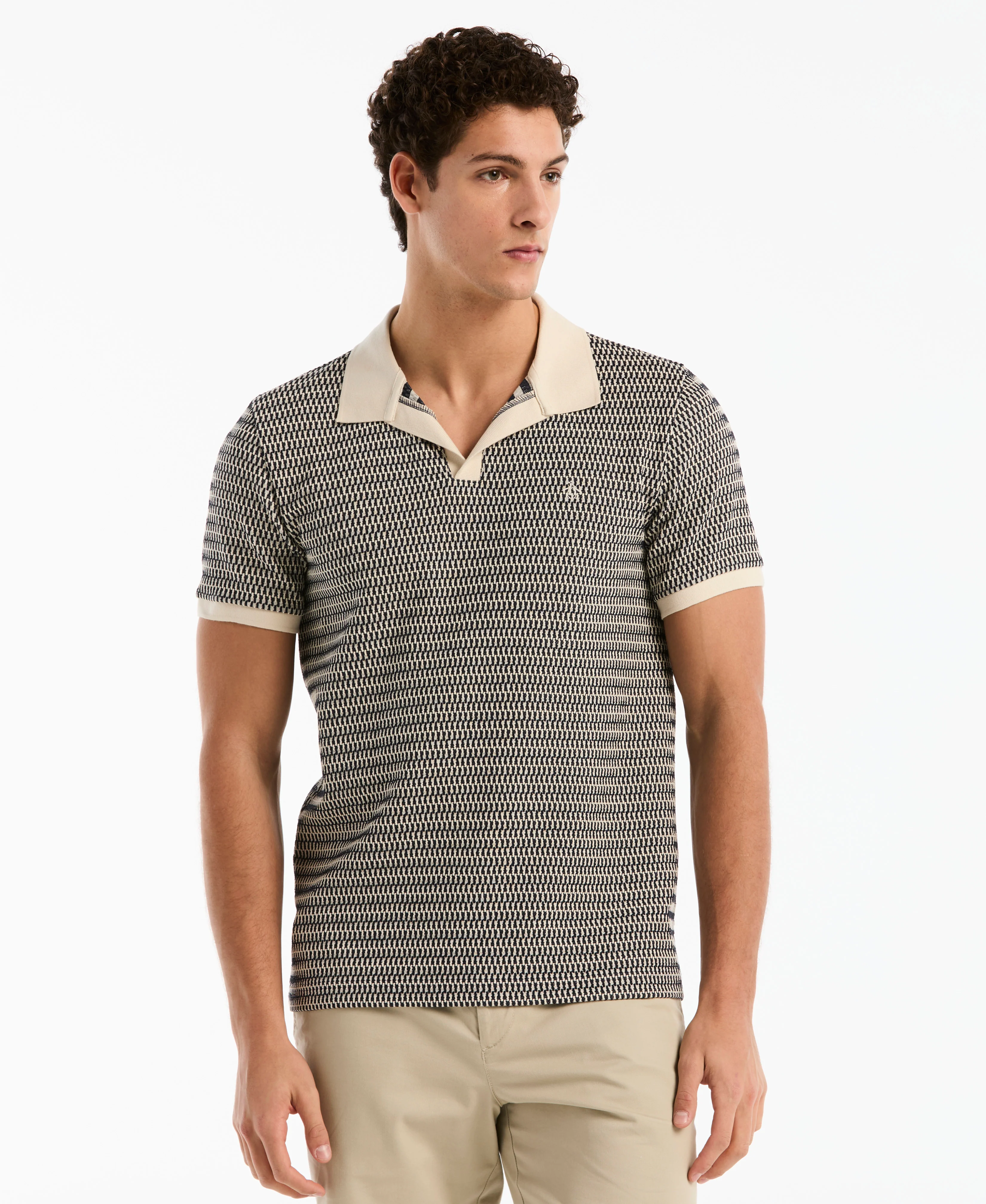 Crochet Stitch Johnny Collar Polo - Image 6