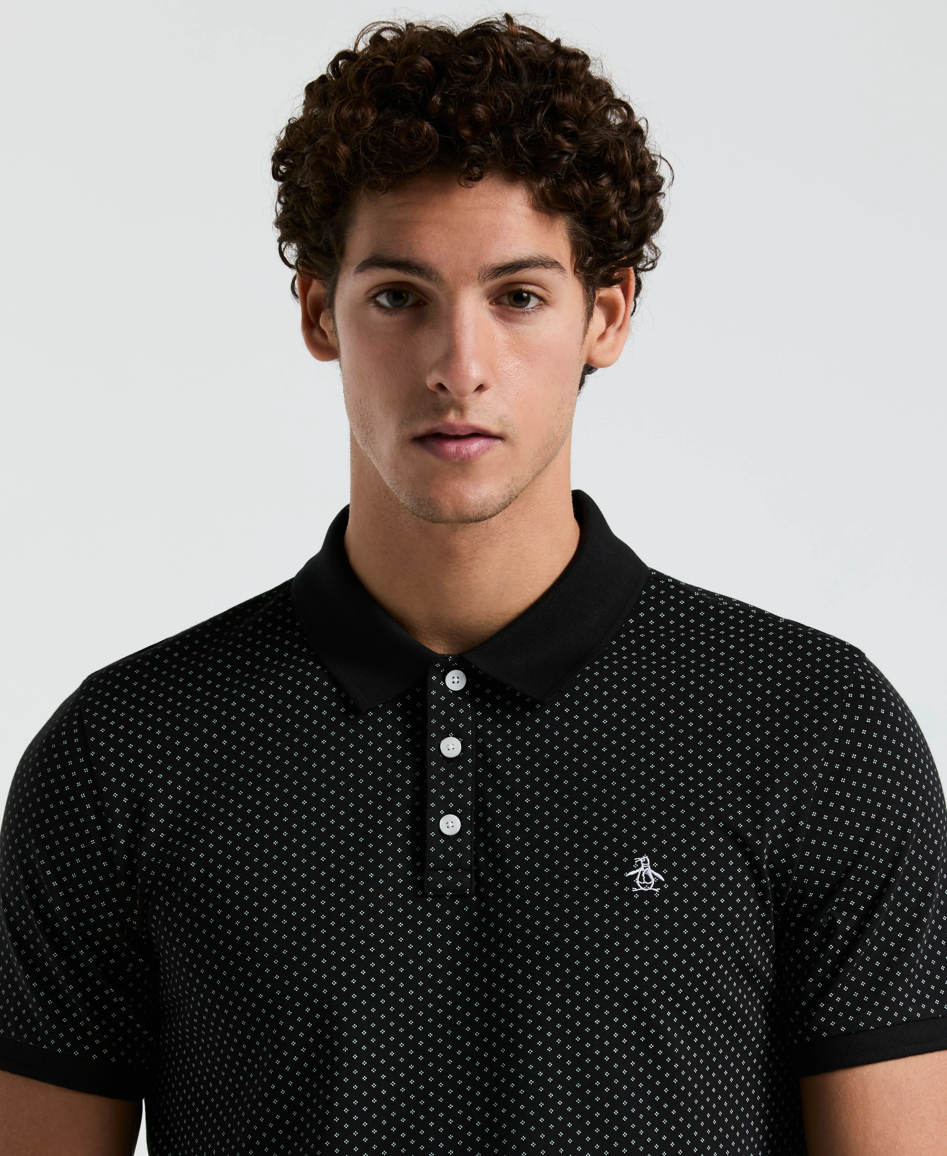 All-Over Diamond Ditsy Print Polo - Image 19