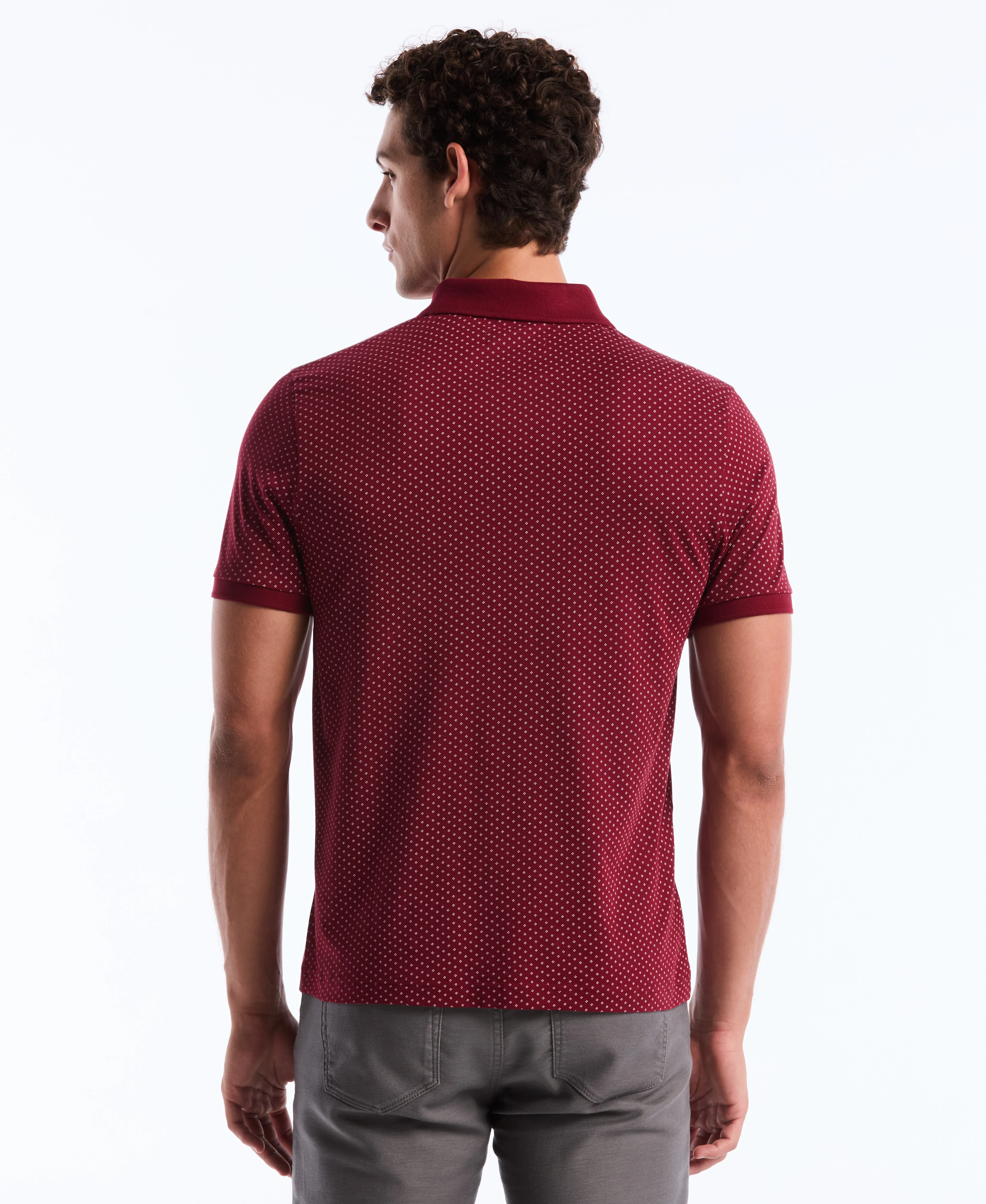 All-Over Diamond Ditsy Print Polo - Image 22