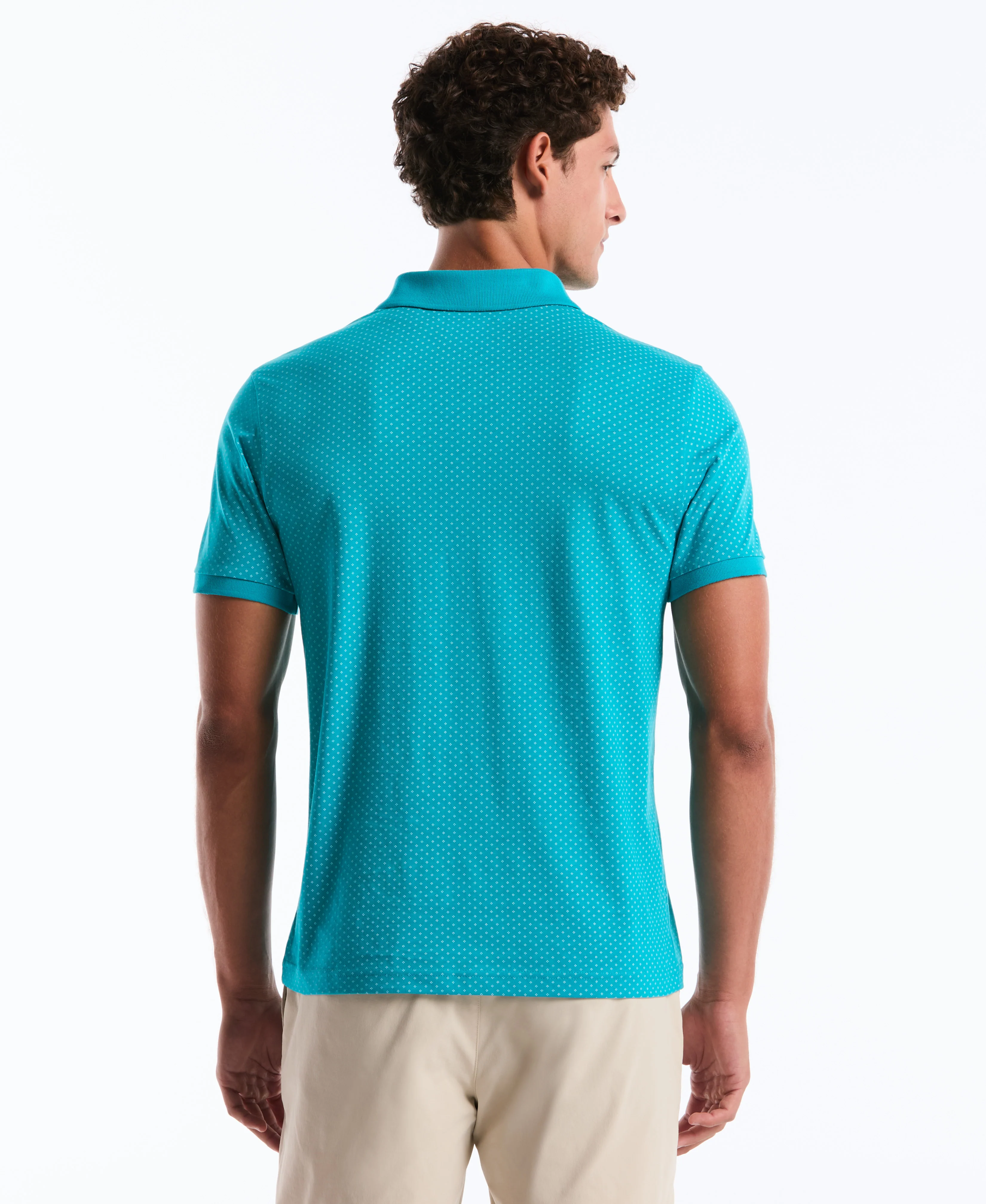All-Over Diamond Ditsy Print Polo - Image 30