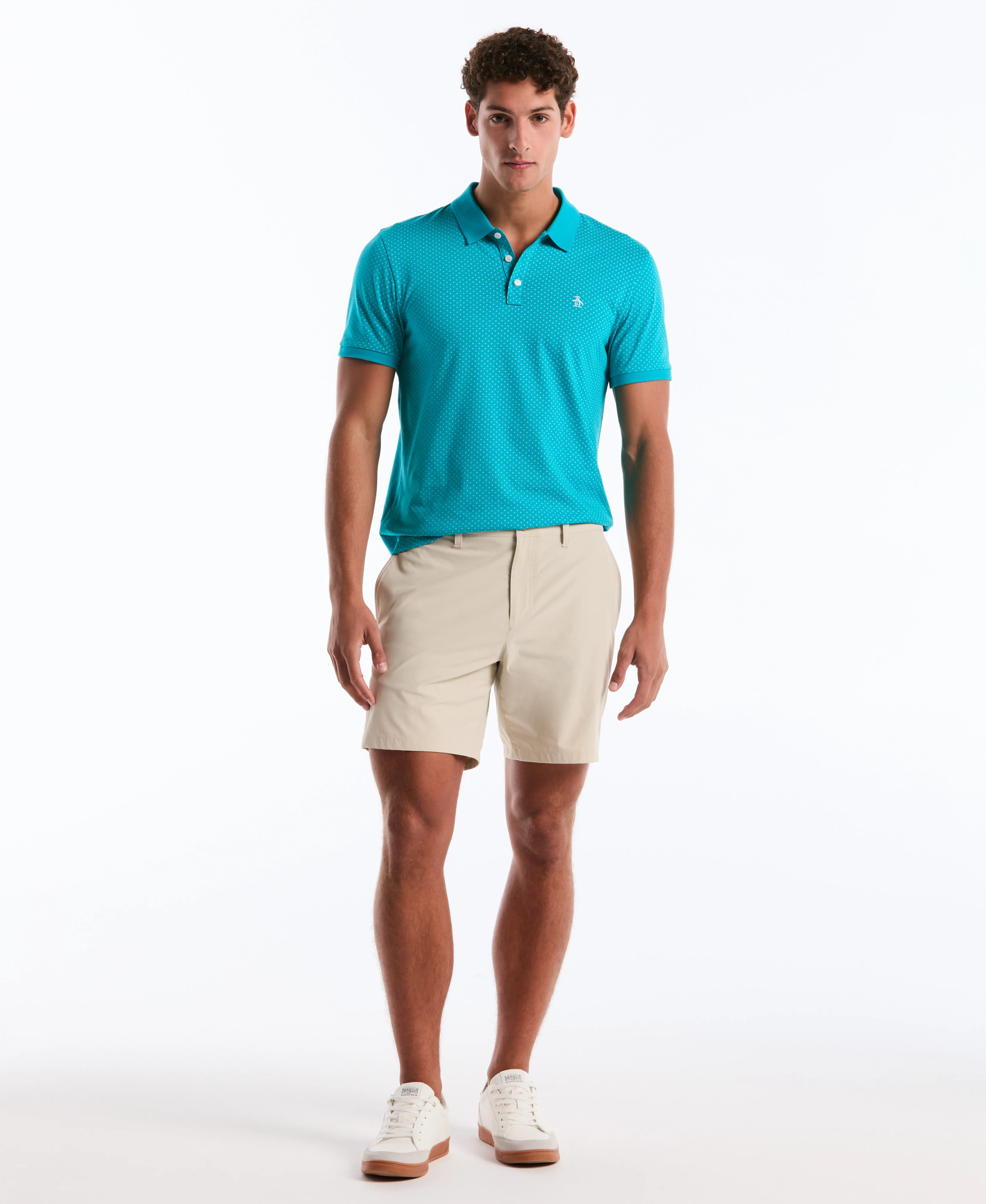 All-Over Diamond Ditsy Print Polo - Image 32