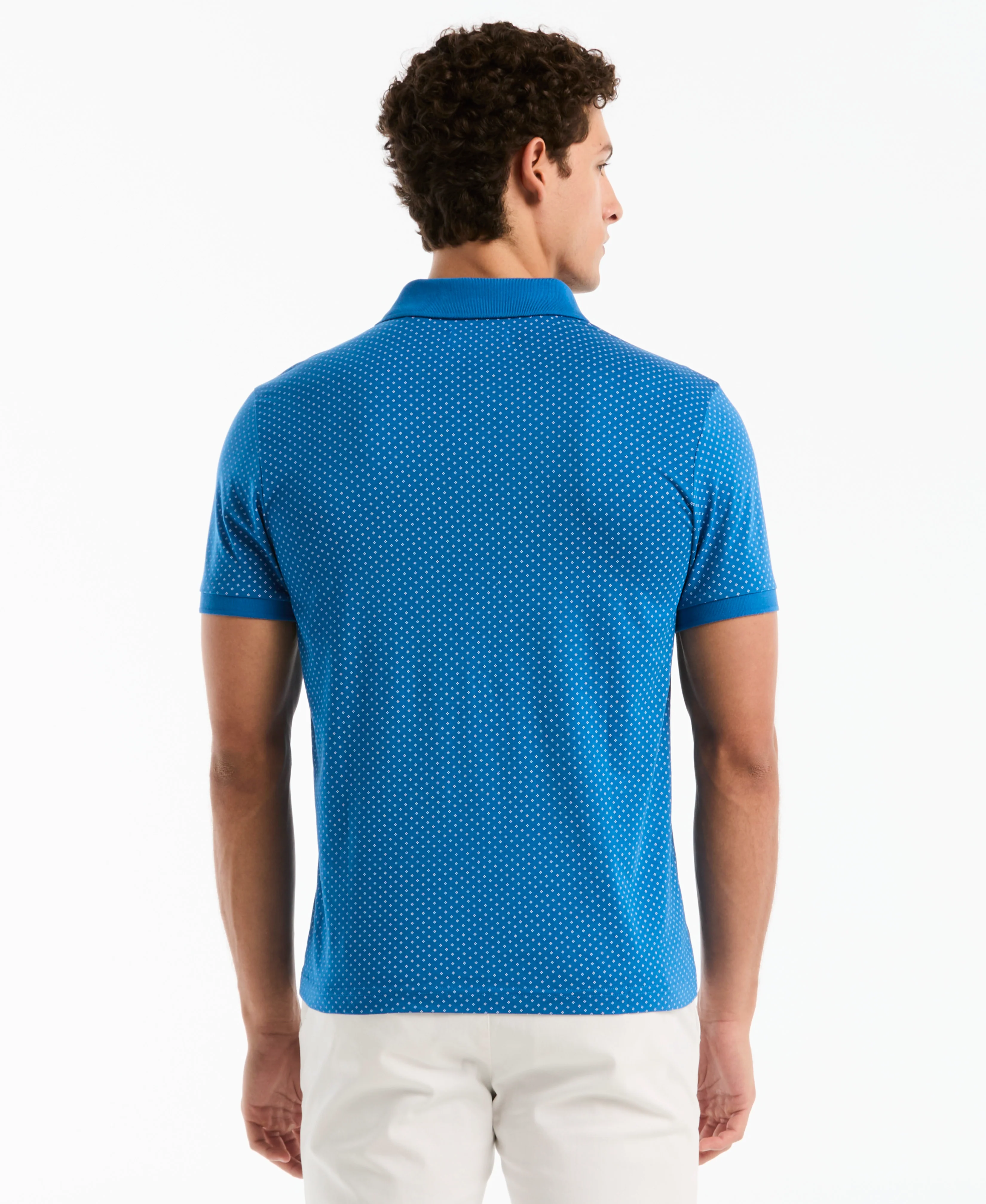 All-Over Diamond Ditsy Print Polo - Image 6