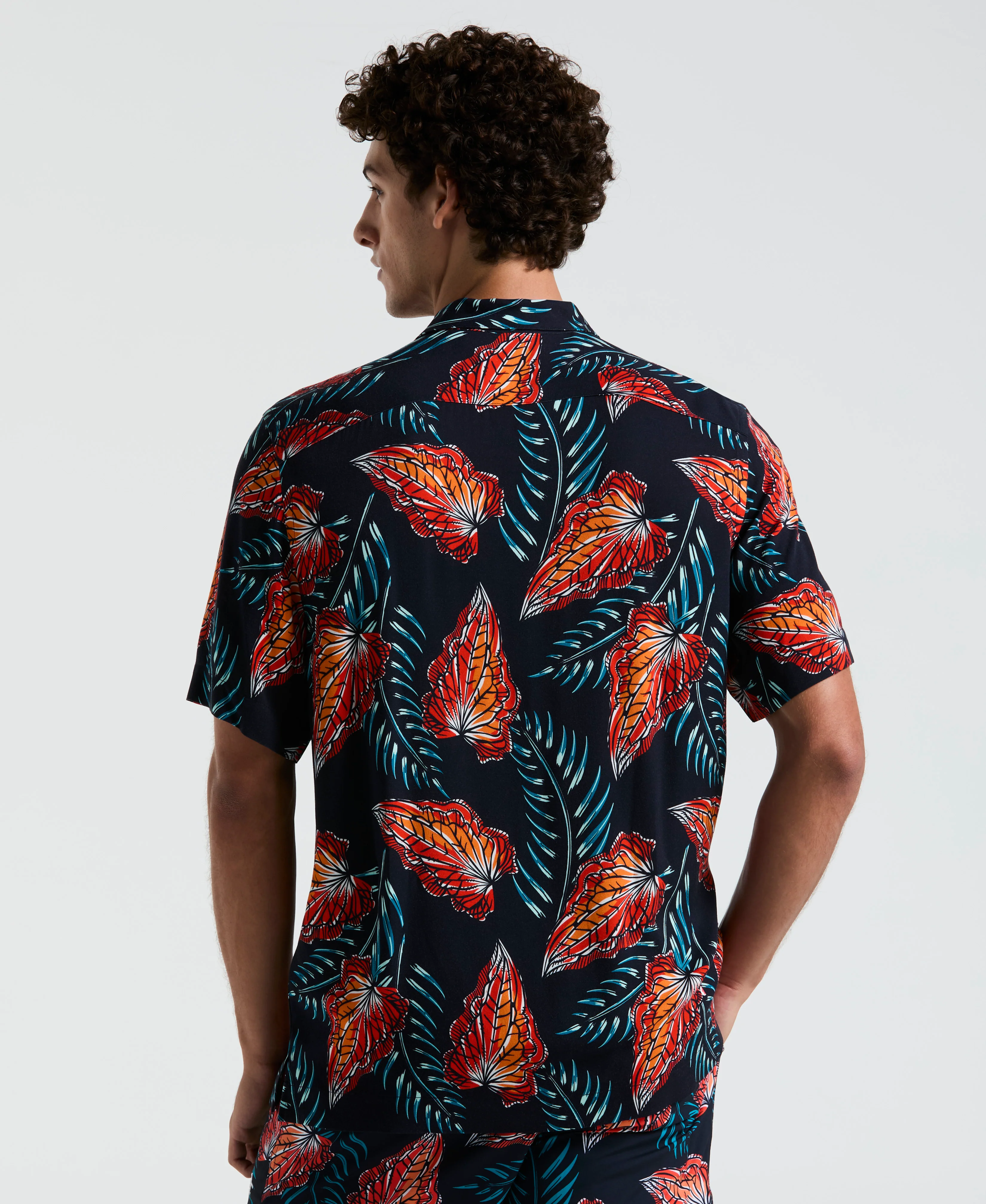 All-Over Leaves Print Shirt - Image 2