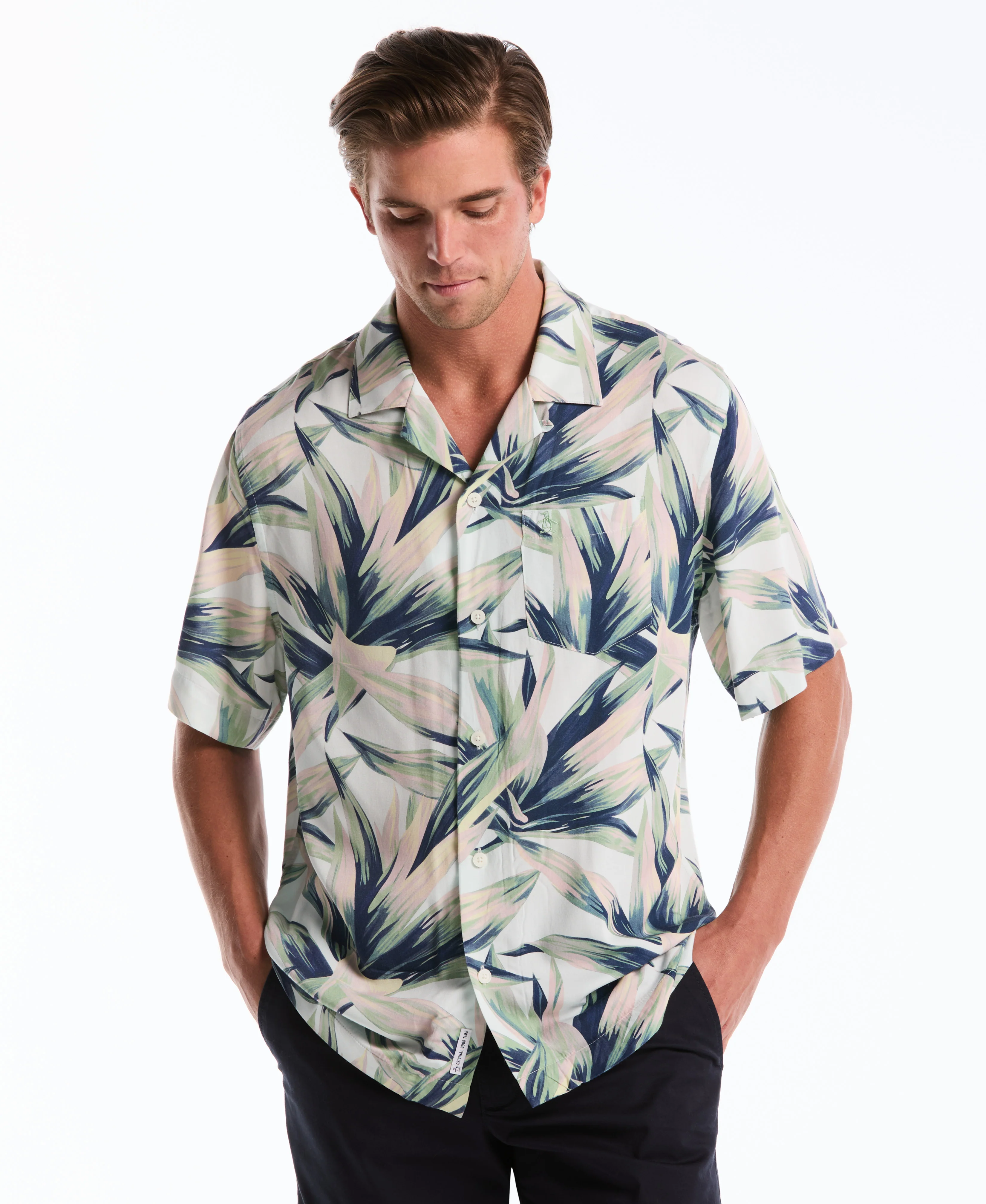 All-Over Succulent Camp Shirt
