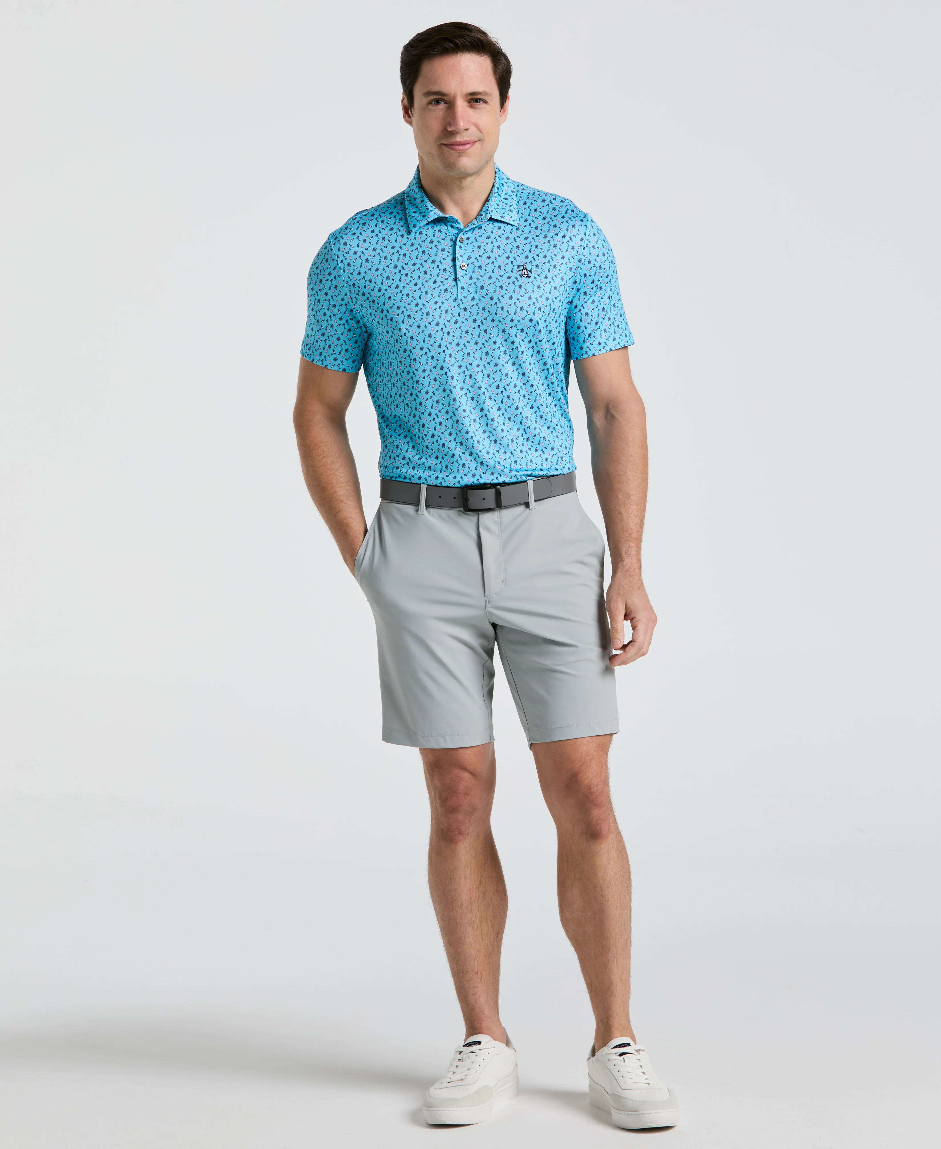 Augusta Menu Print Golf Polo - Image 4
