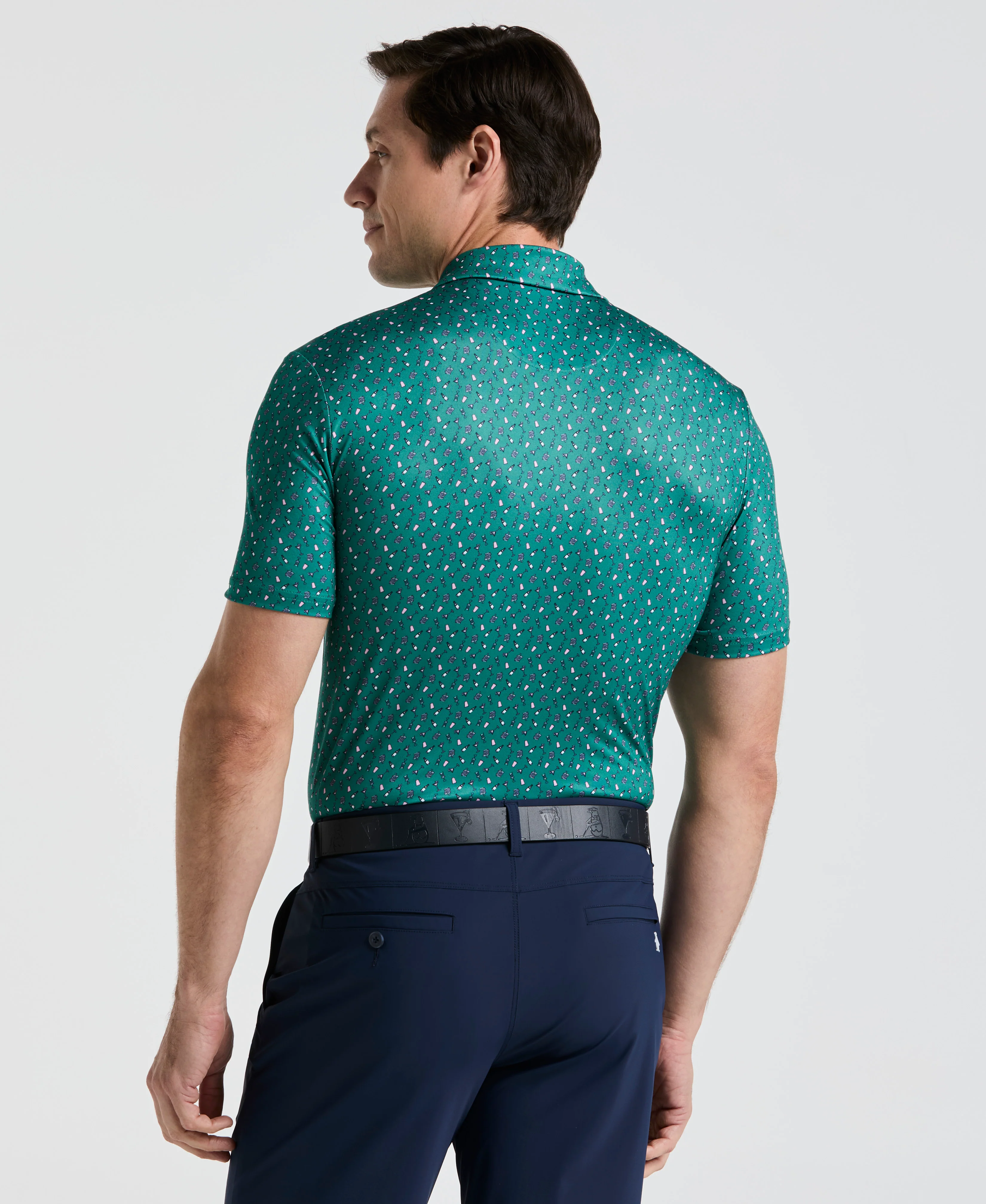 Augusta Menu Print Golf Polo - Image 6