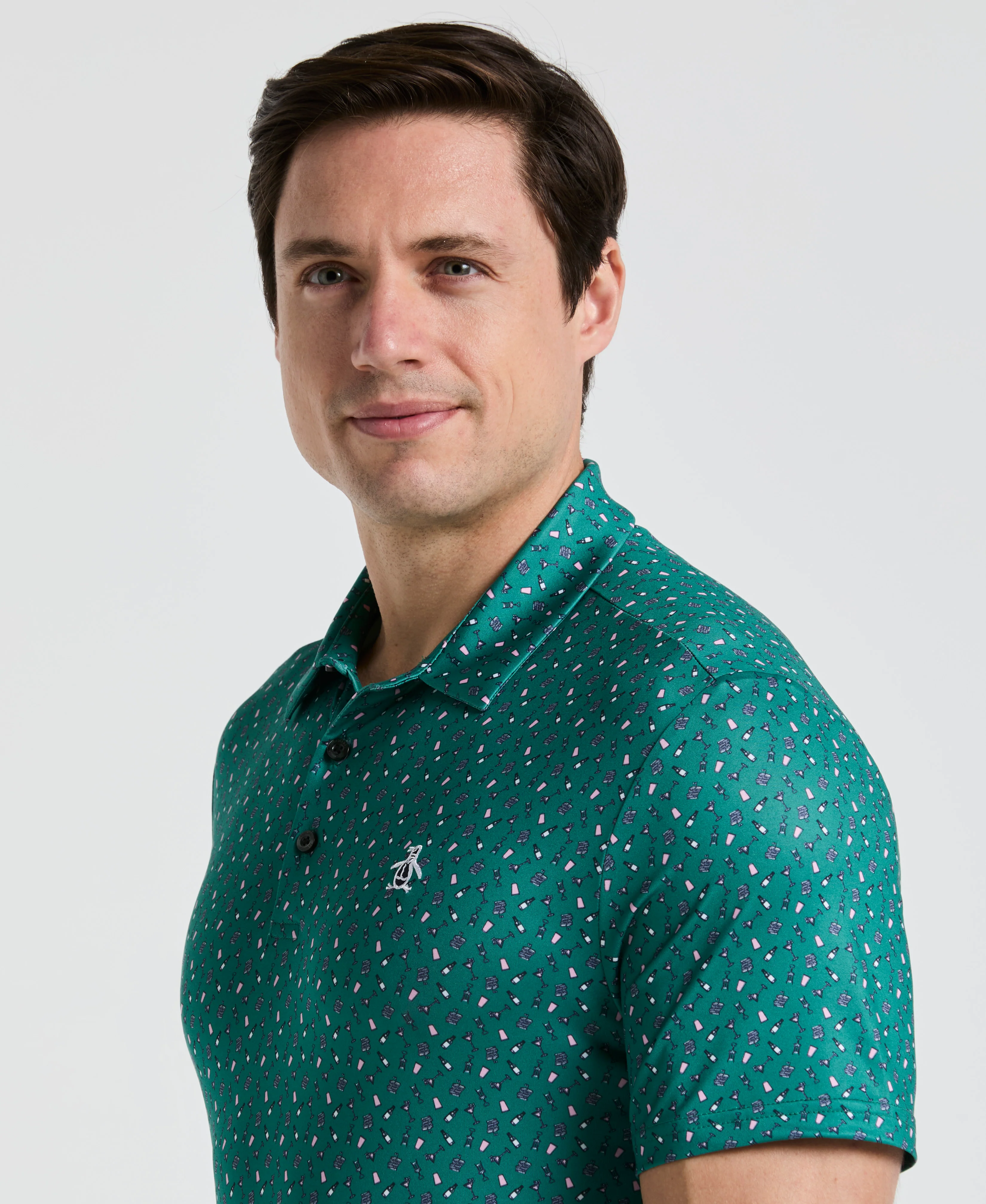 Augusta Menu Print Golf Polo - Image 7