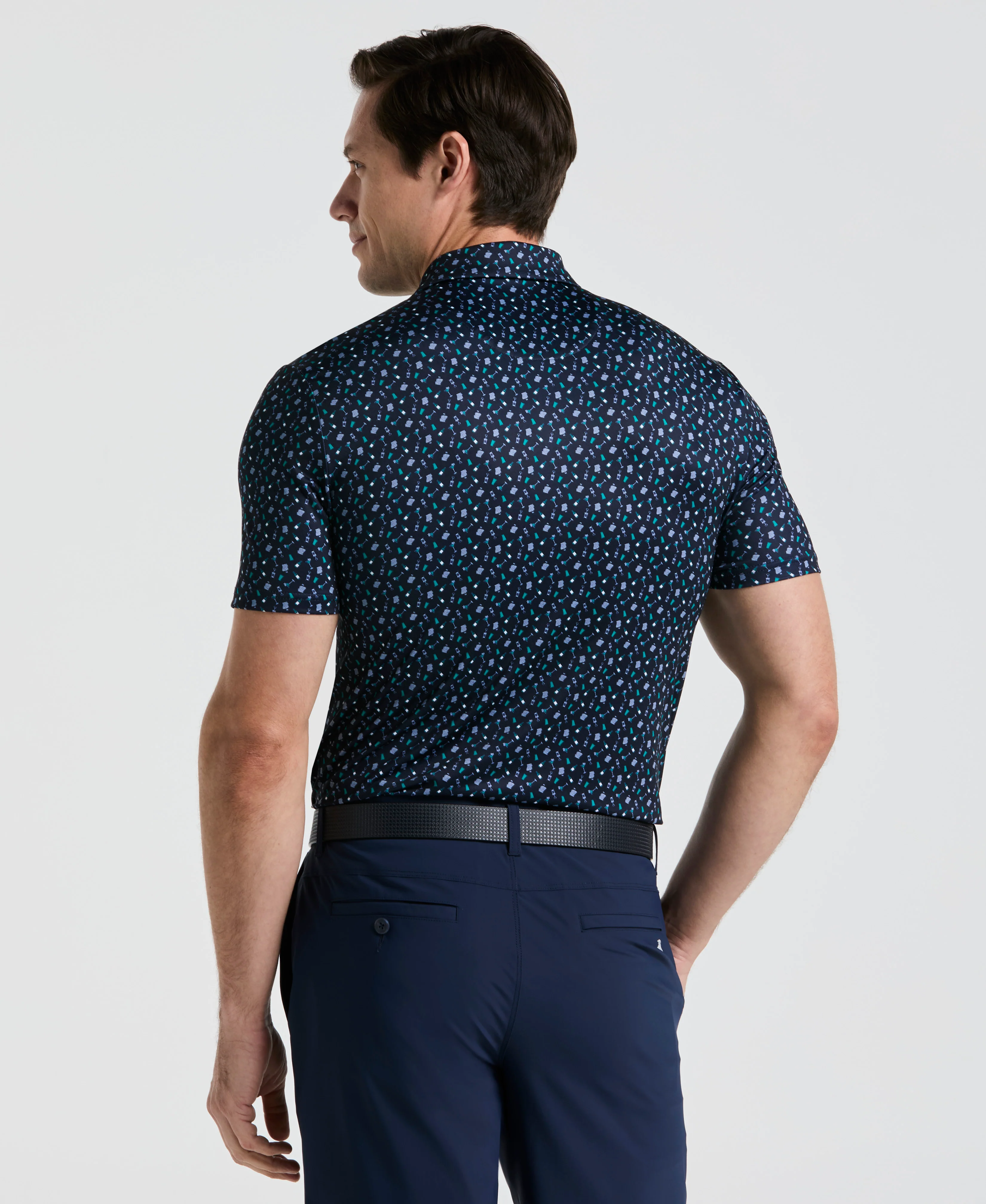 Augusta Menu Print Golf Polo - Image 9