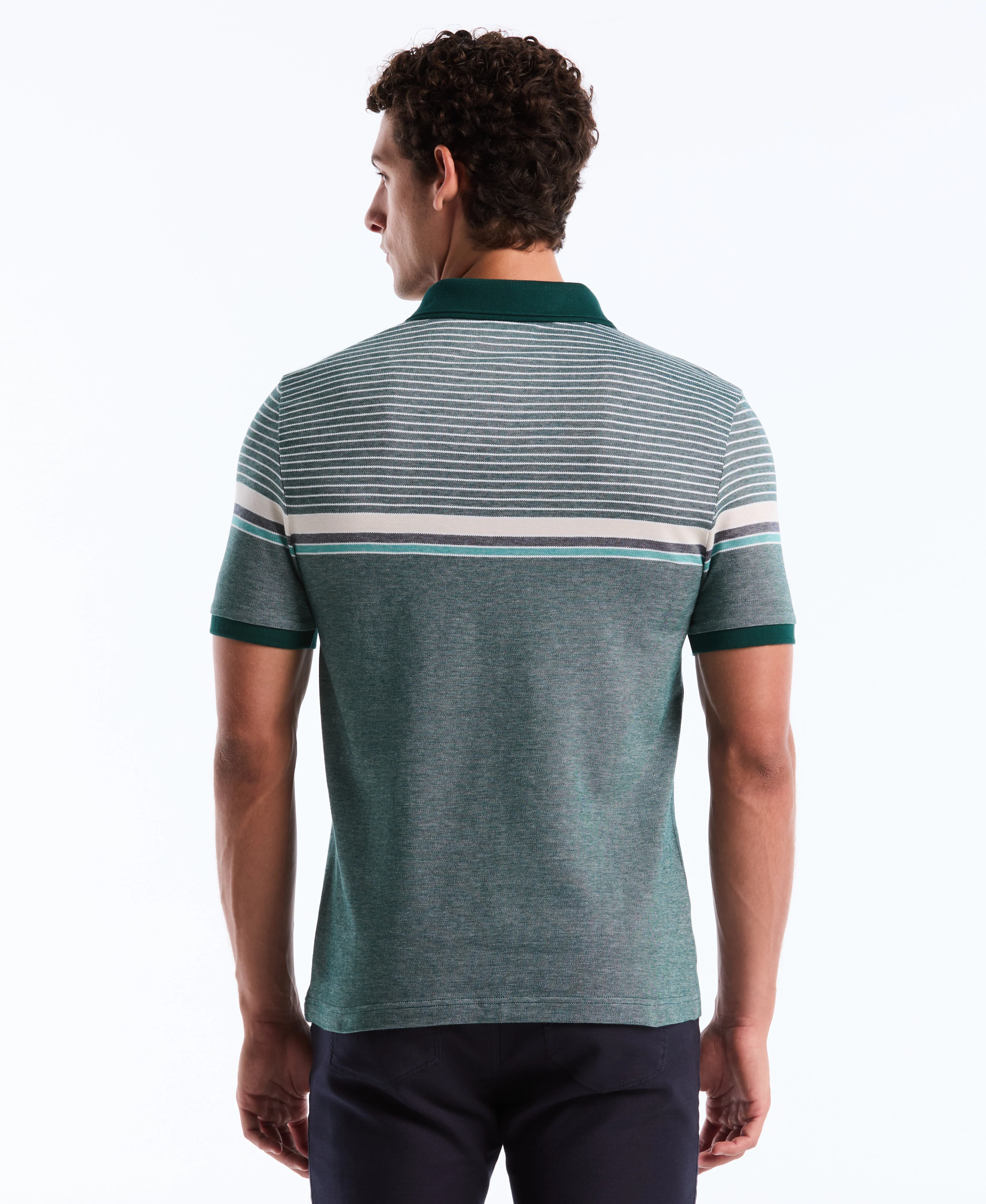 Birdseye Chest Stripe Polo - Image 6