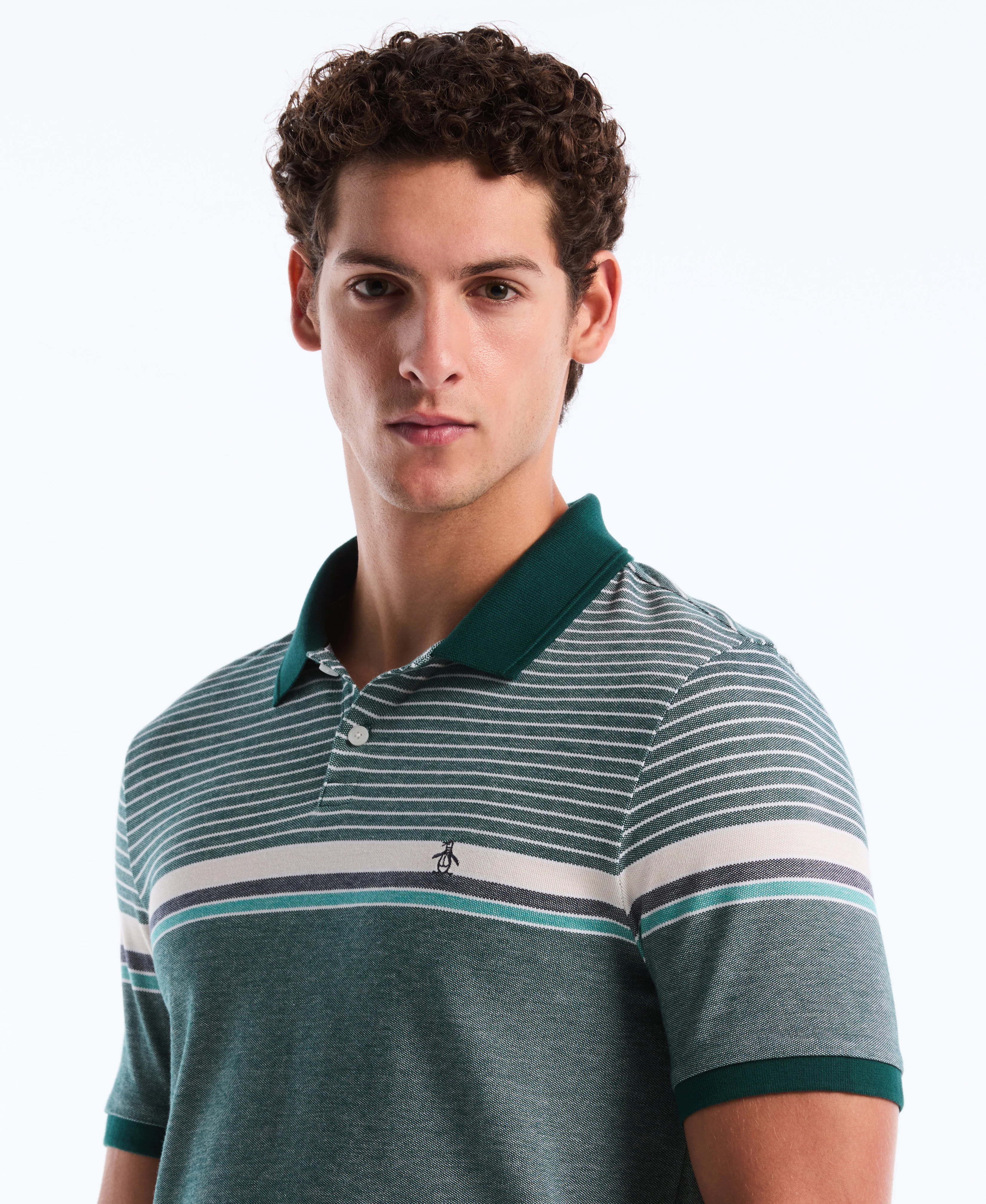 Birdseye Chest Stripe Polo - Image 7