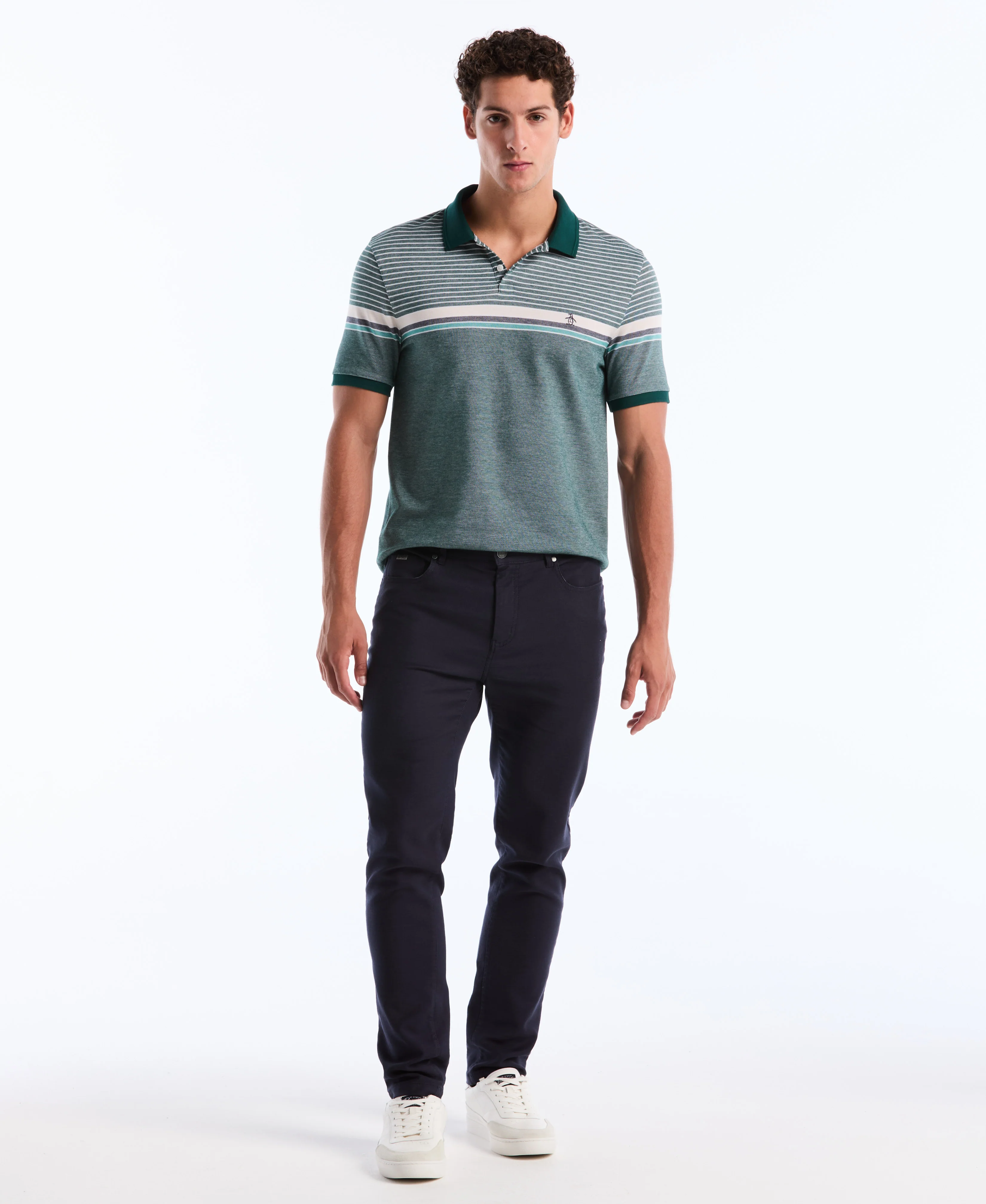 Birdseye Chest Stripe Polo - Image 8