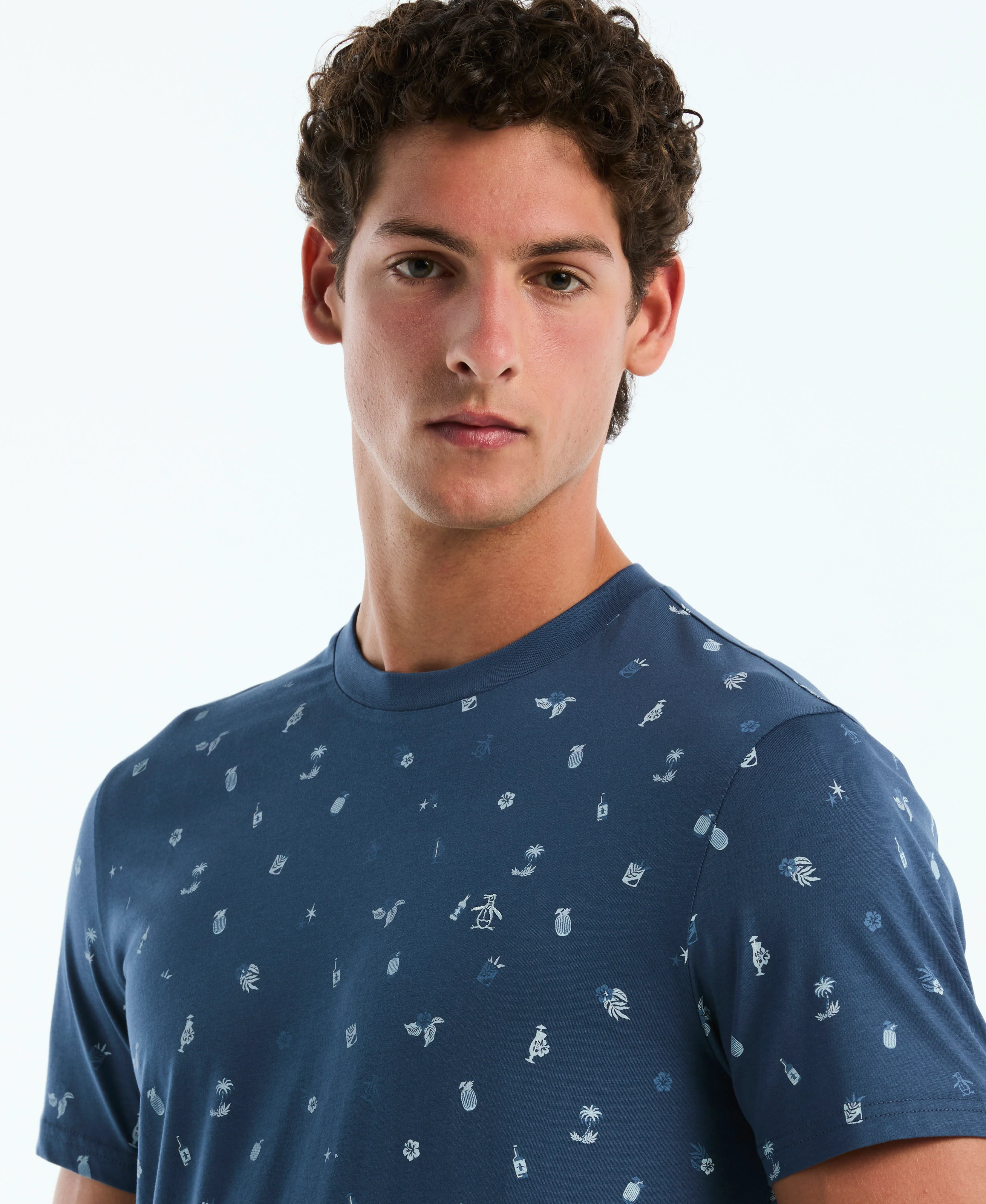 Botanical Drinks Print Cotton Tee - Image 3