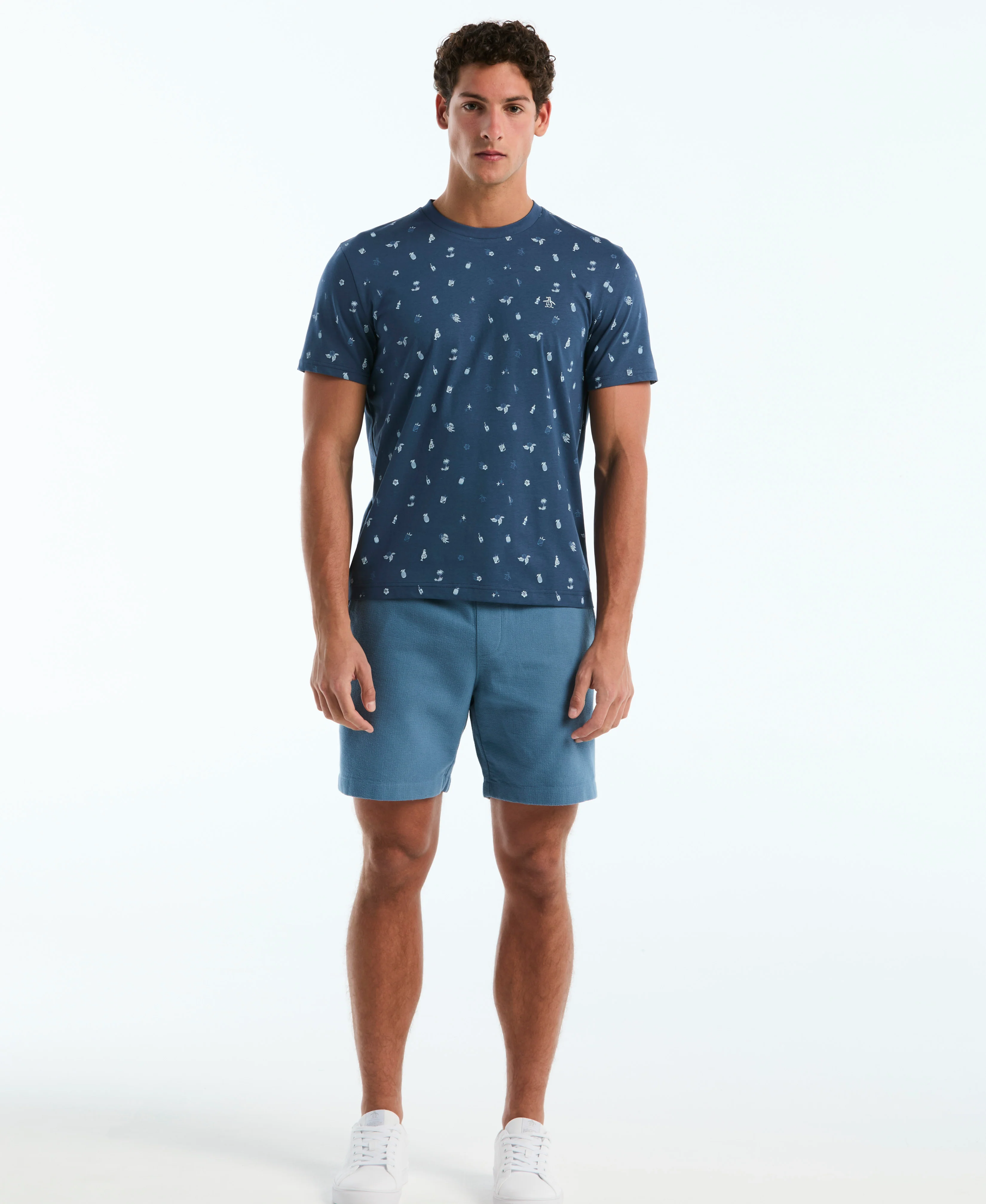 Botanical Drinks Print Cotton Tee - Image 4
