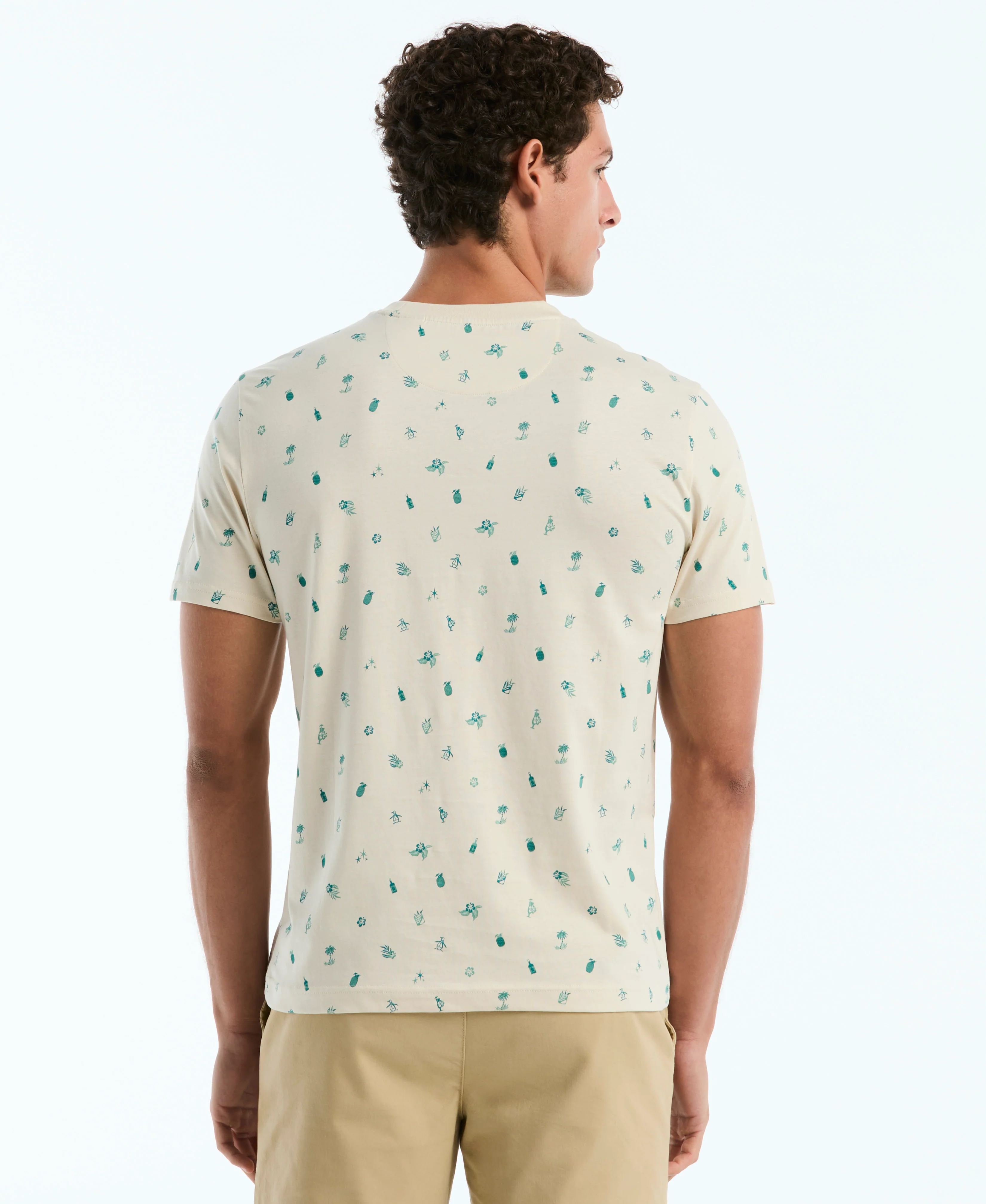 Botanical Drinks Print Cotton Tee - Image 6