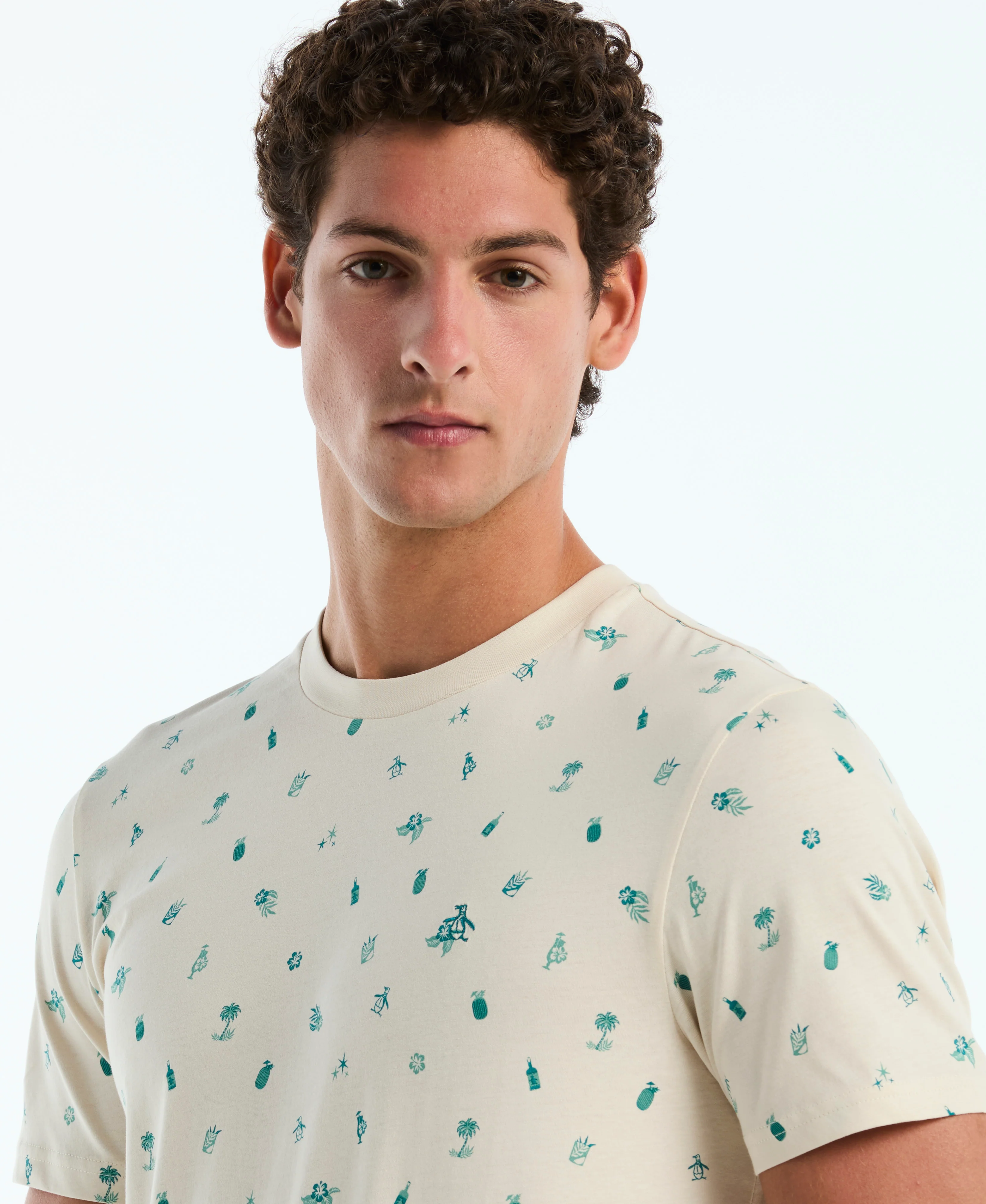 Botanical Drinks Print Cotton Tee - Image 7