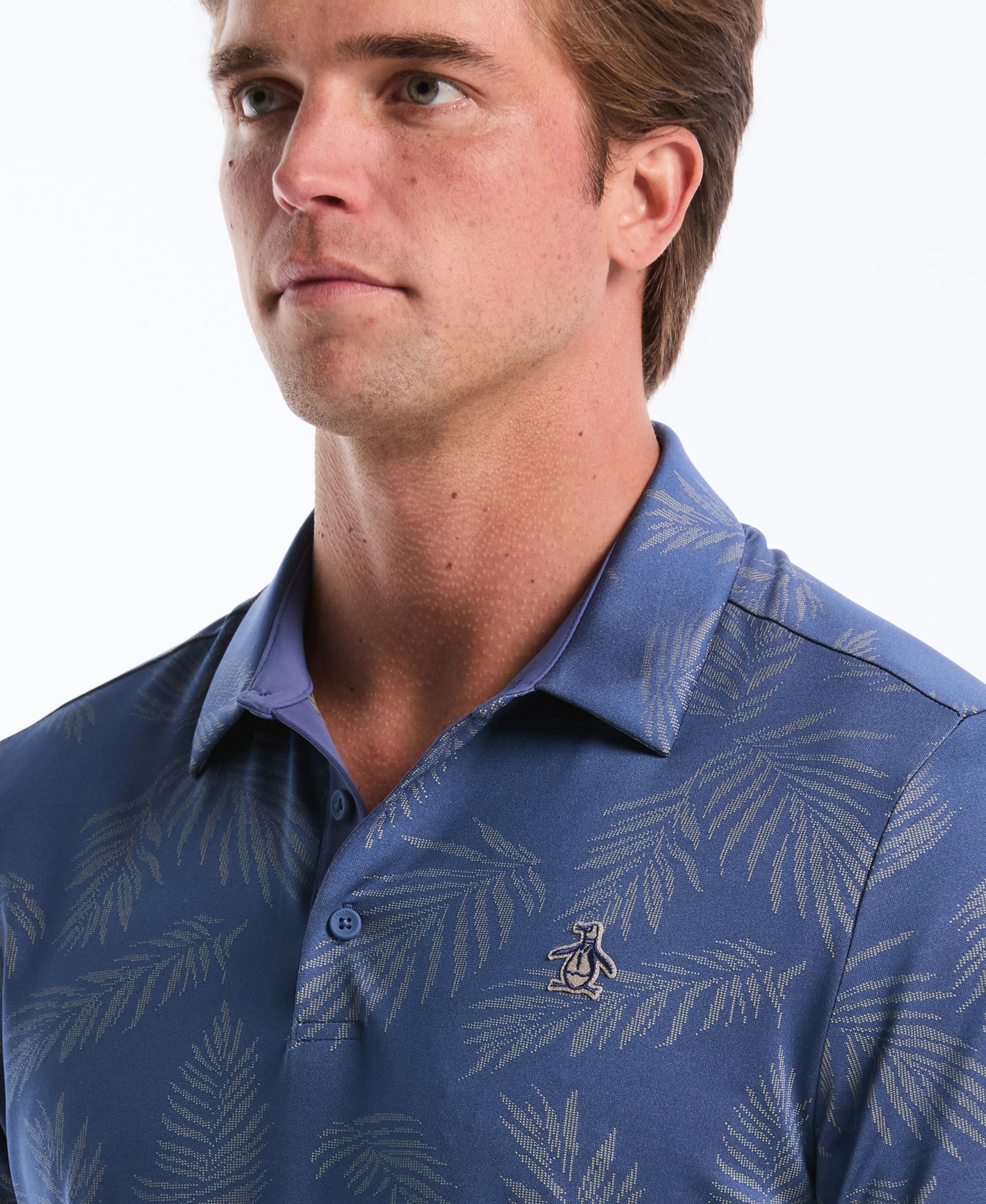 Pete's Botanical Jacquard Golf Polo - Image 3