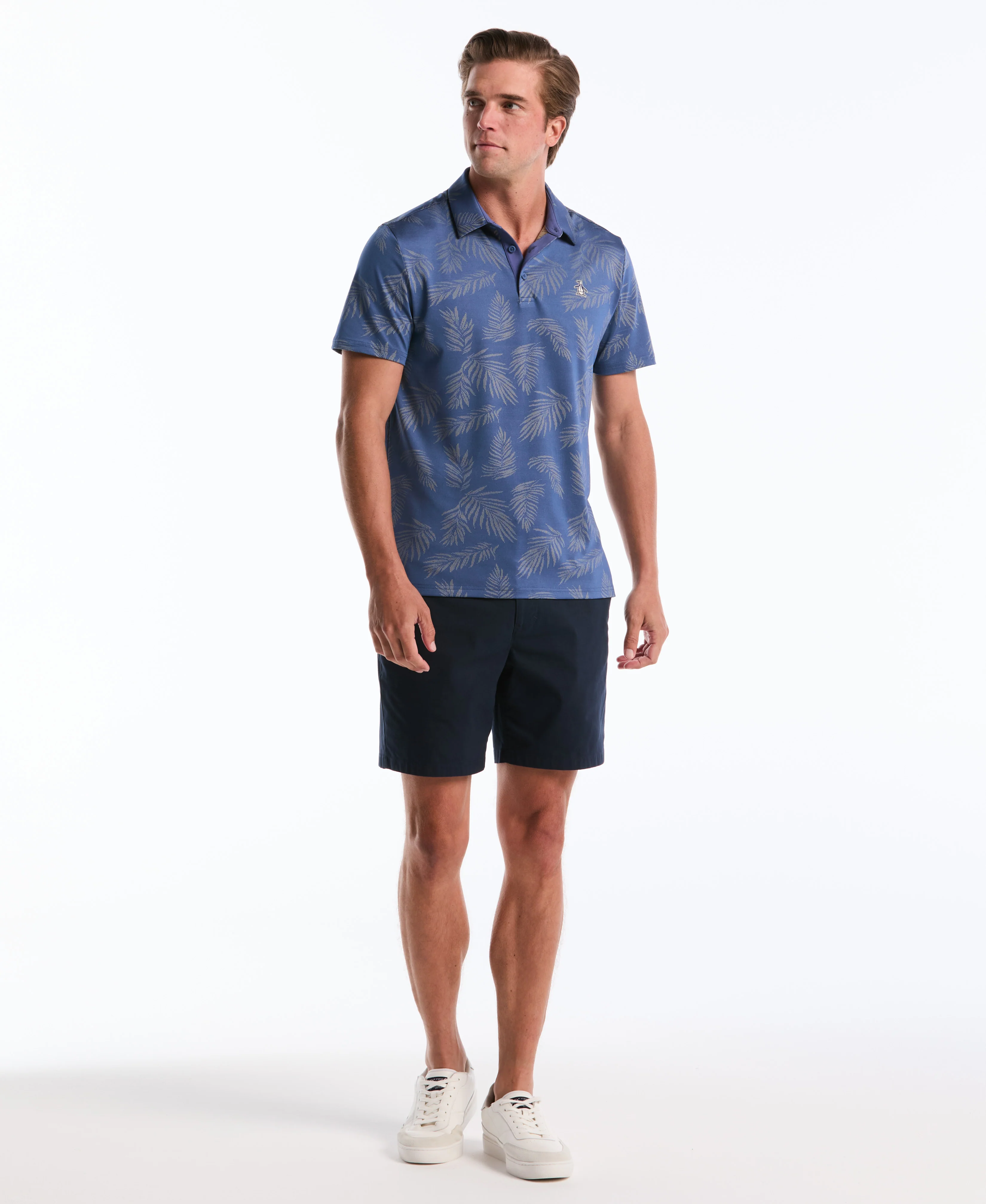 Pete's Botanical Jacquard Golf Polo - Image 4