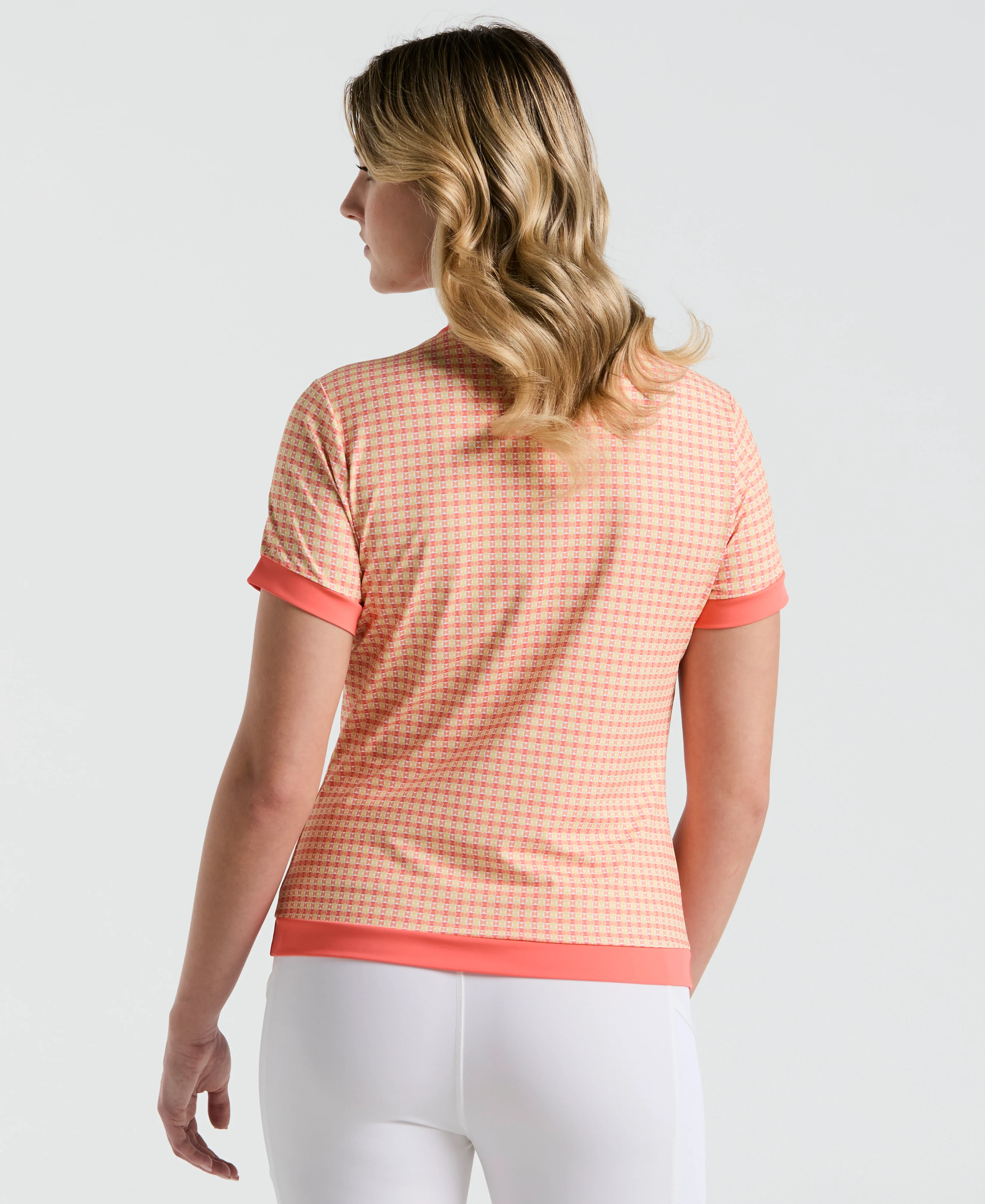 Women's Bow Tie Color Block Polo - Image 2