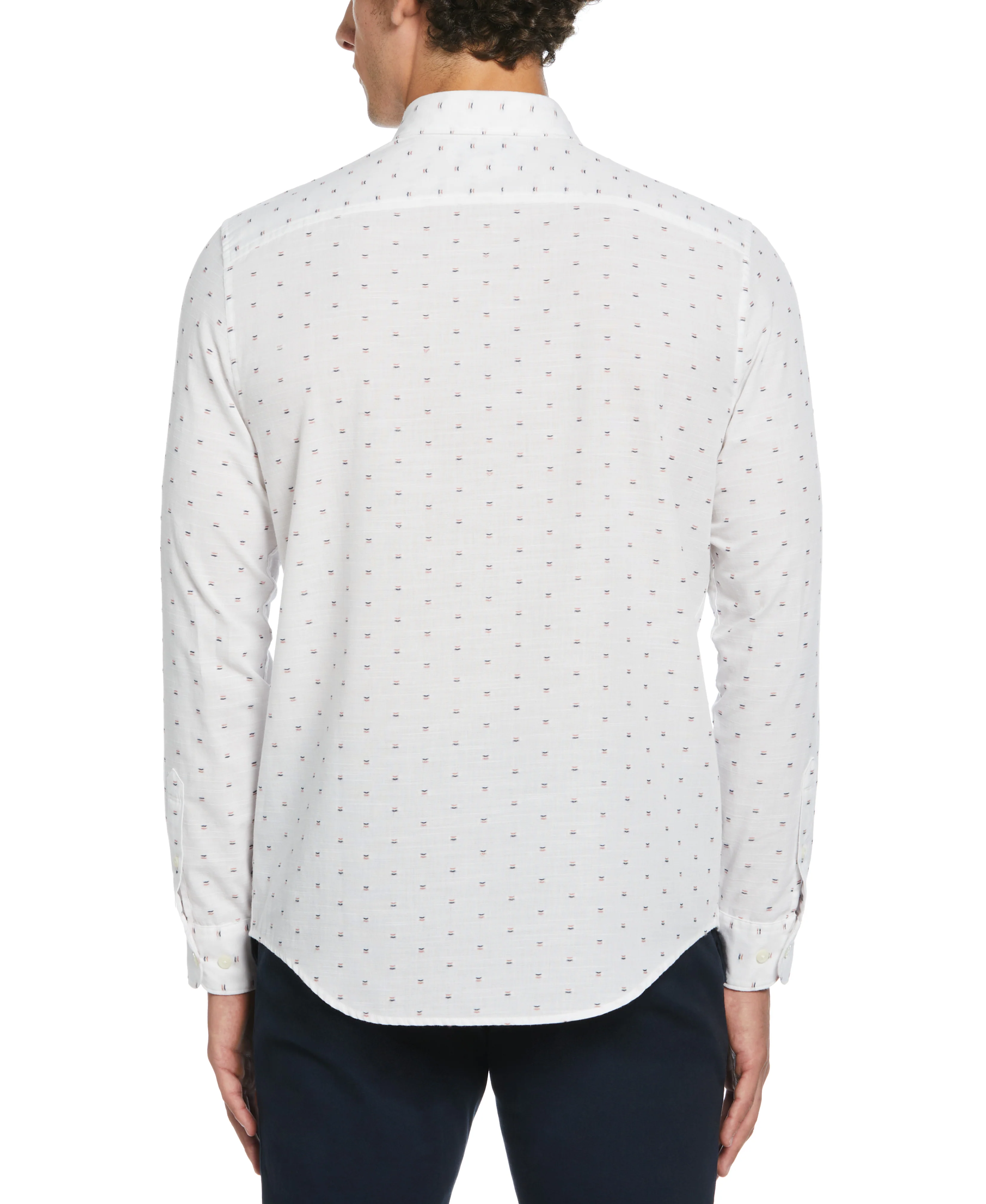 Chambray Dobby Long Sleeve Shirt - Image 2