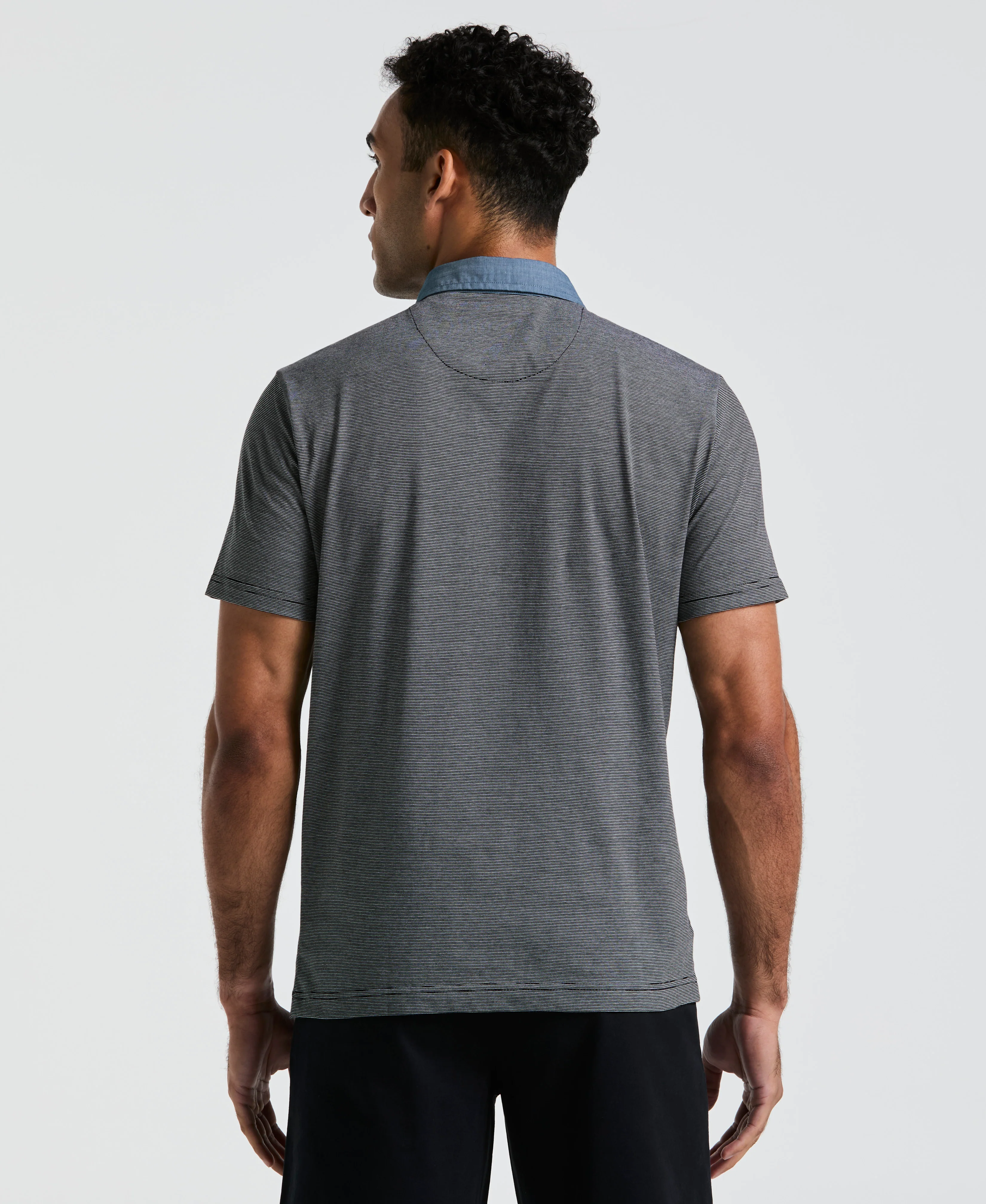 Chambray Stripe Polo - Image 10